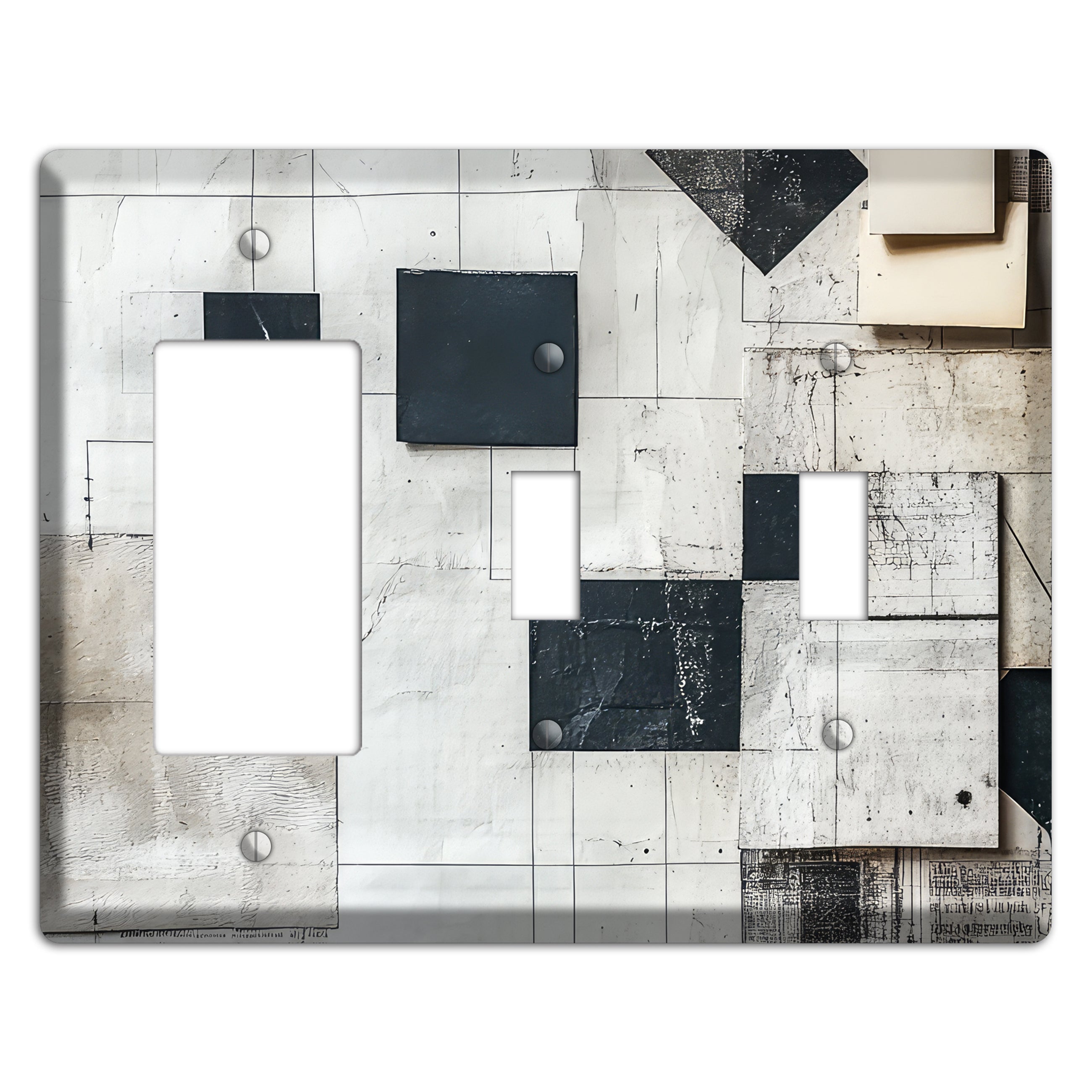 Ledger & Silence Rocker / 2 Toggle Wallplate
