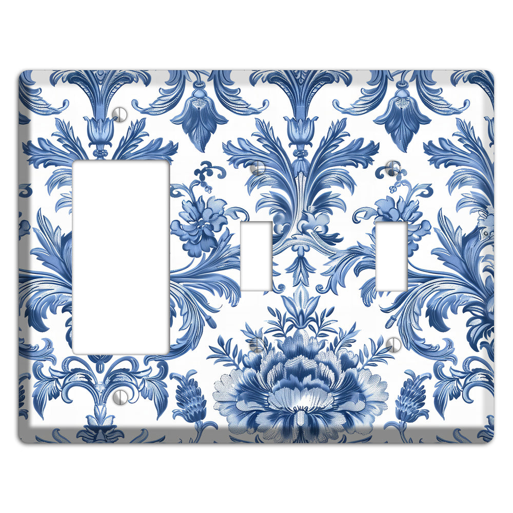 Porcelain Garden Reverie Rocker / 2 Toggle Wallplate