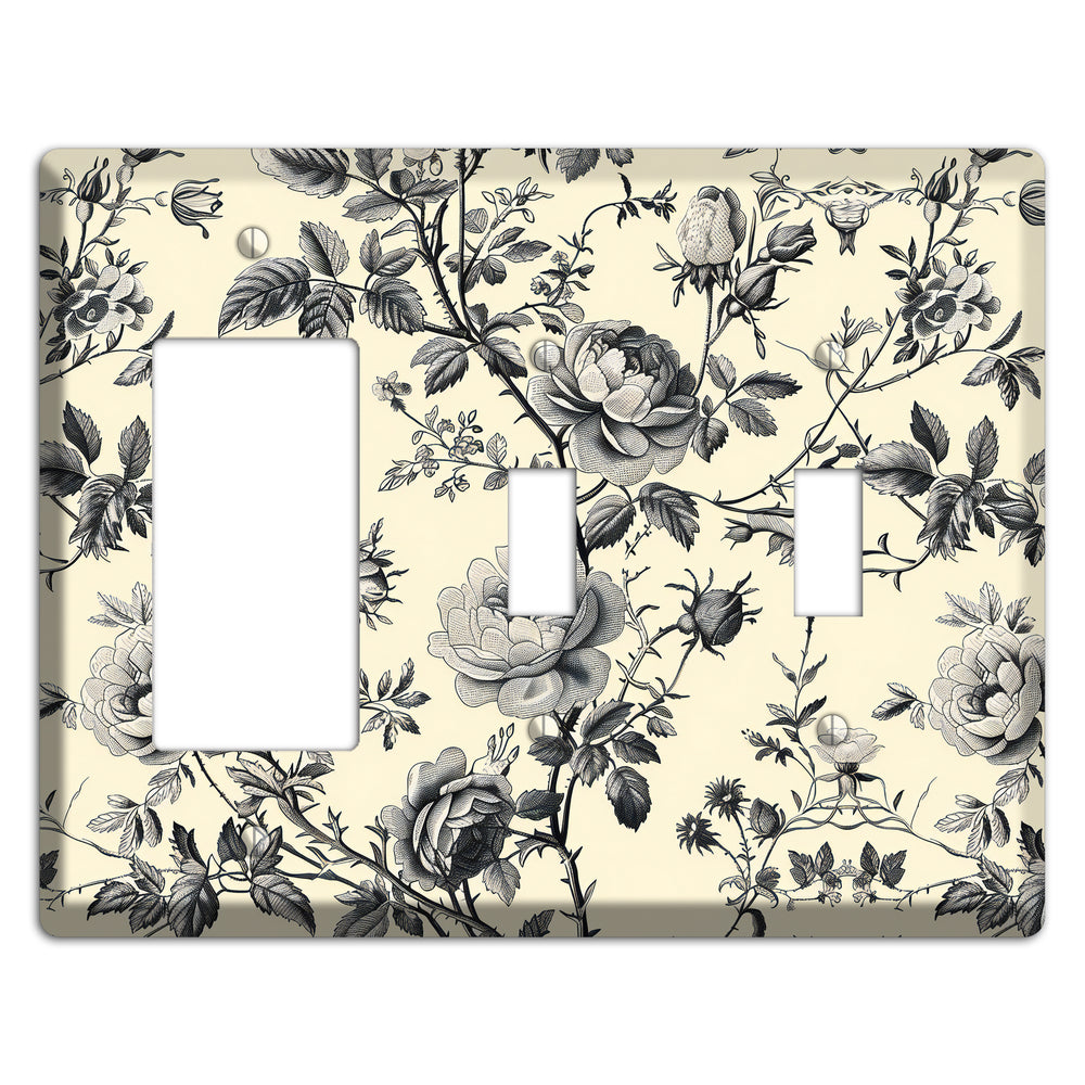 Thorned Reverie Rocker / 2 Toggle Wallplate