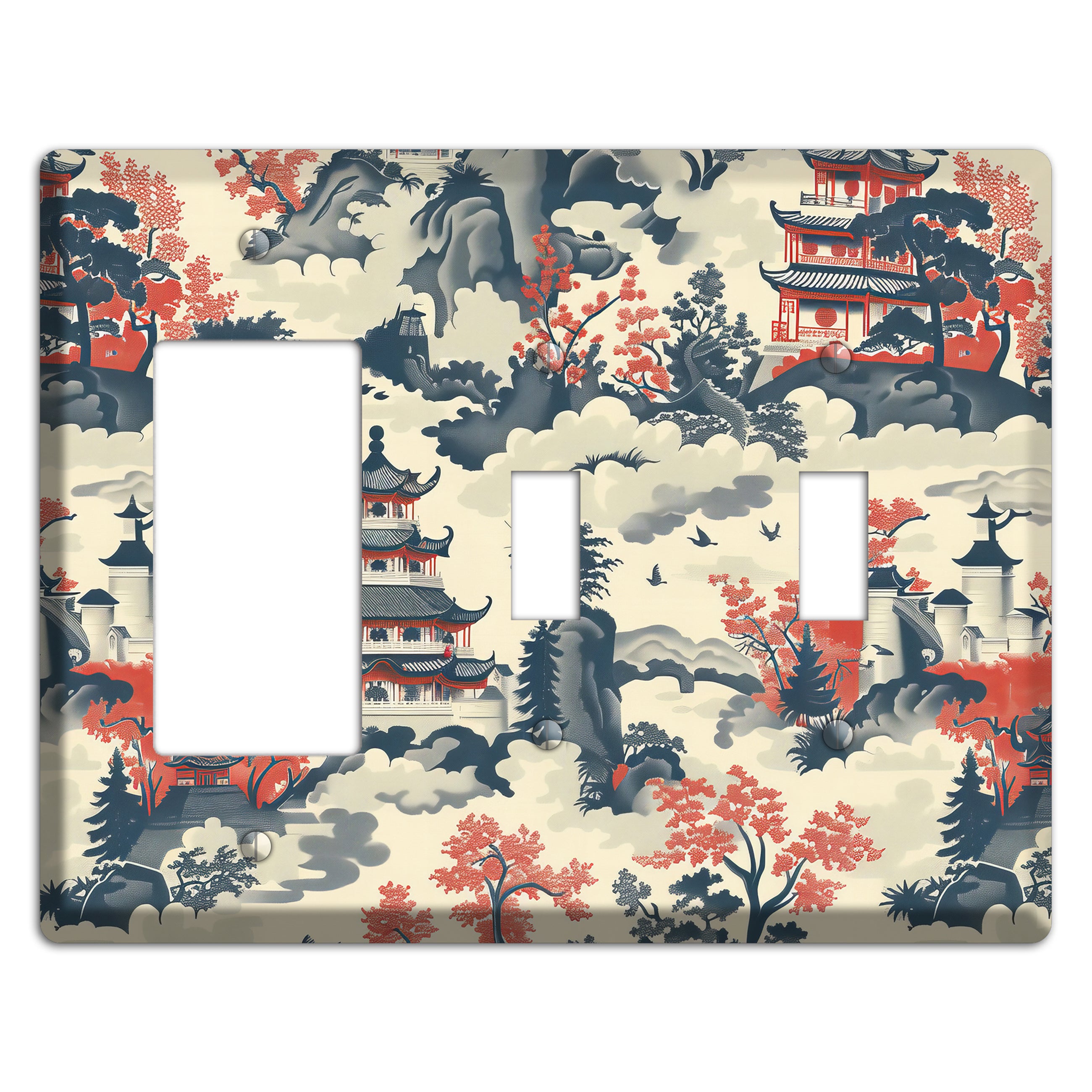Ink & Ember Pagoda Rocker / 2 Toggle Wallplate