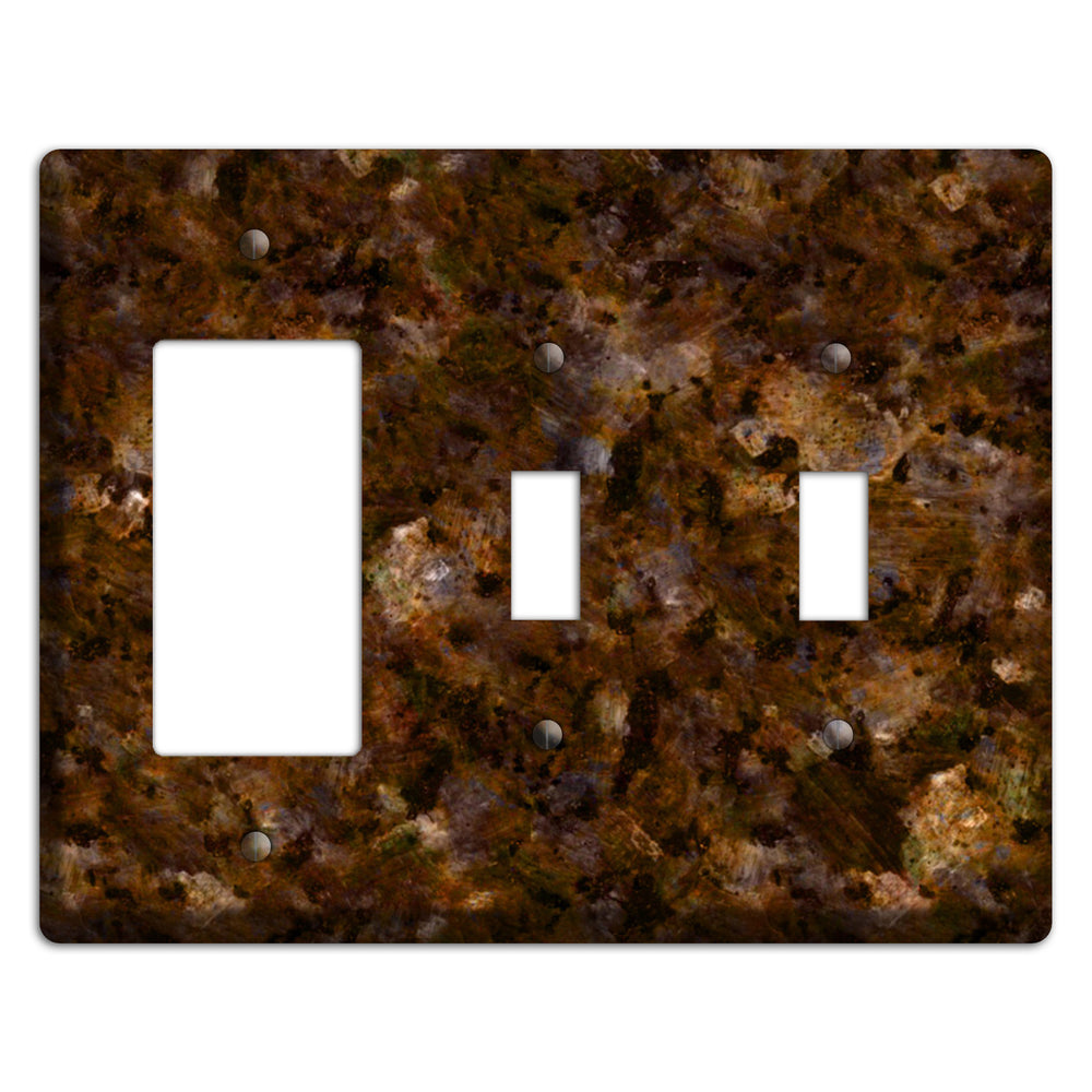 Baltic Green Granite Rocker / 2 Toggle Wallplate