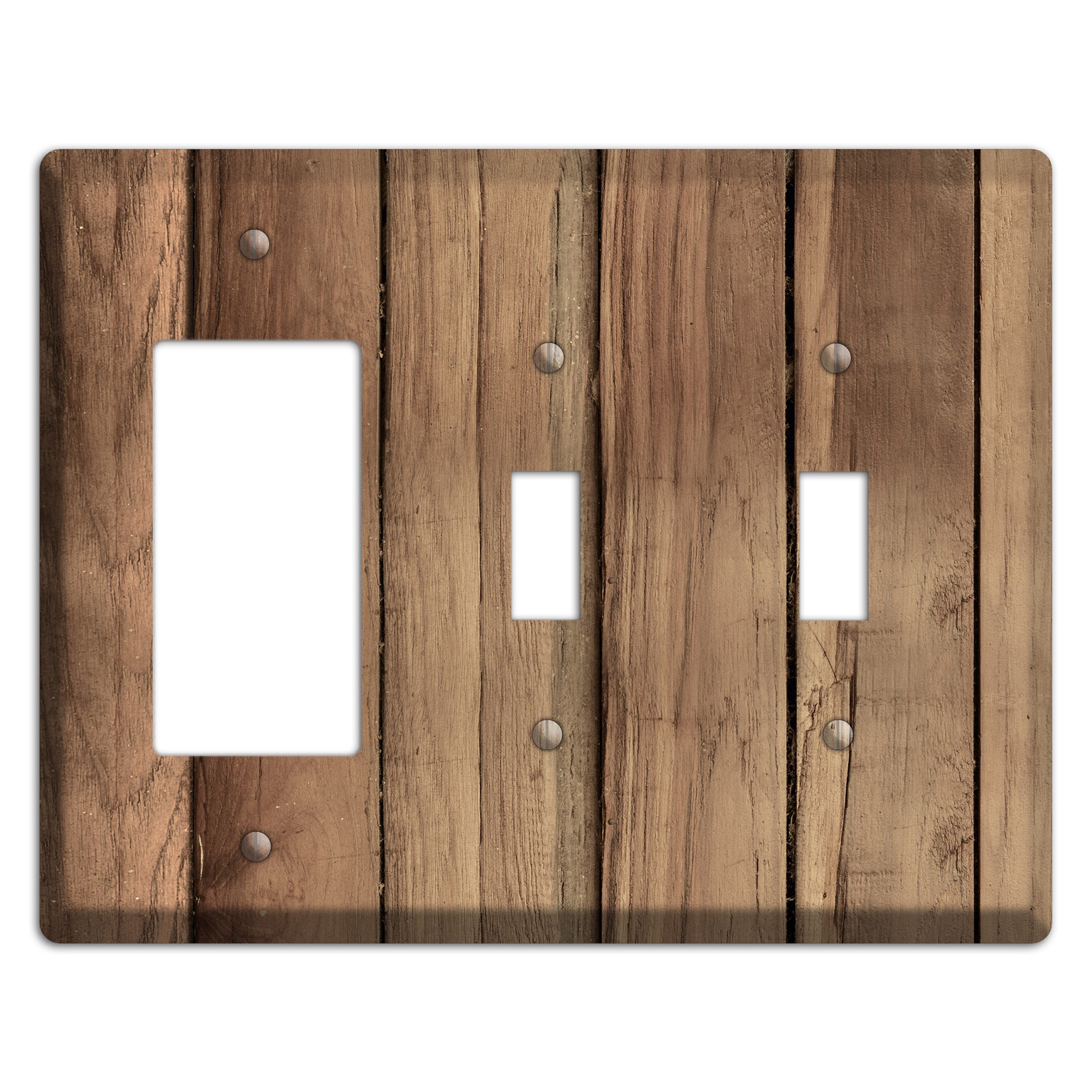 Saltwood Panels Rocker / 2 Toggle Wallplate