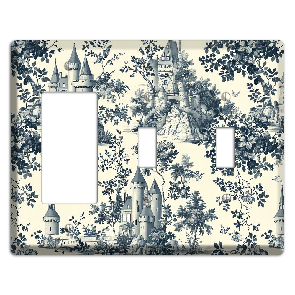 Castle & Crown Rocker / 2 Toggle Wallplate