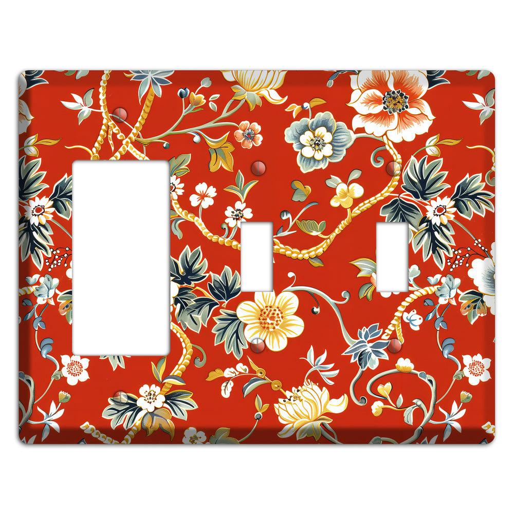 Crimson Garden Reverie Rocker / 2 Toggle Wallplate