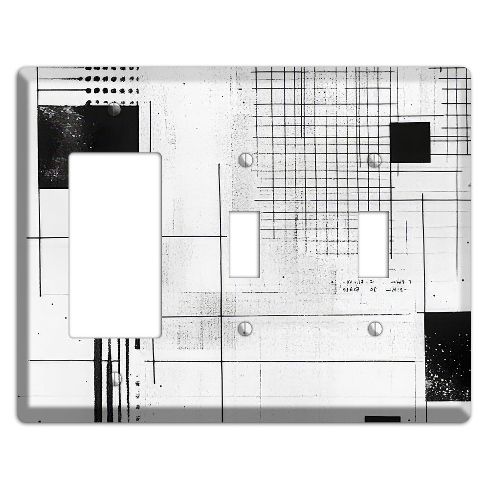 Drafting Table Ghost Rocker / 2 Toggle Wallplate