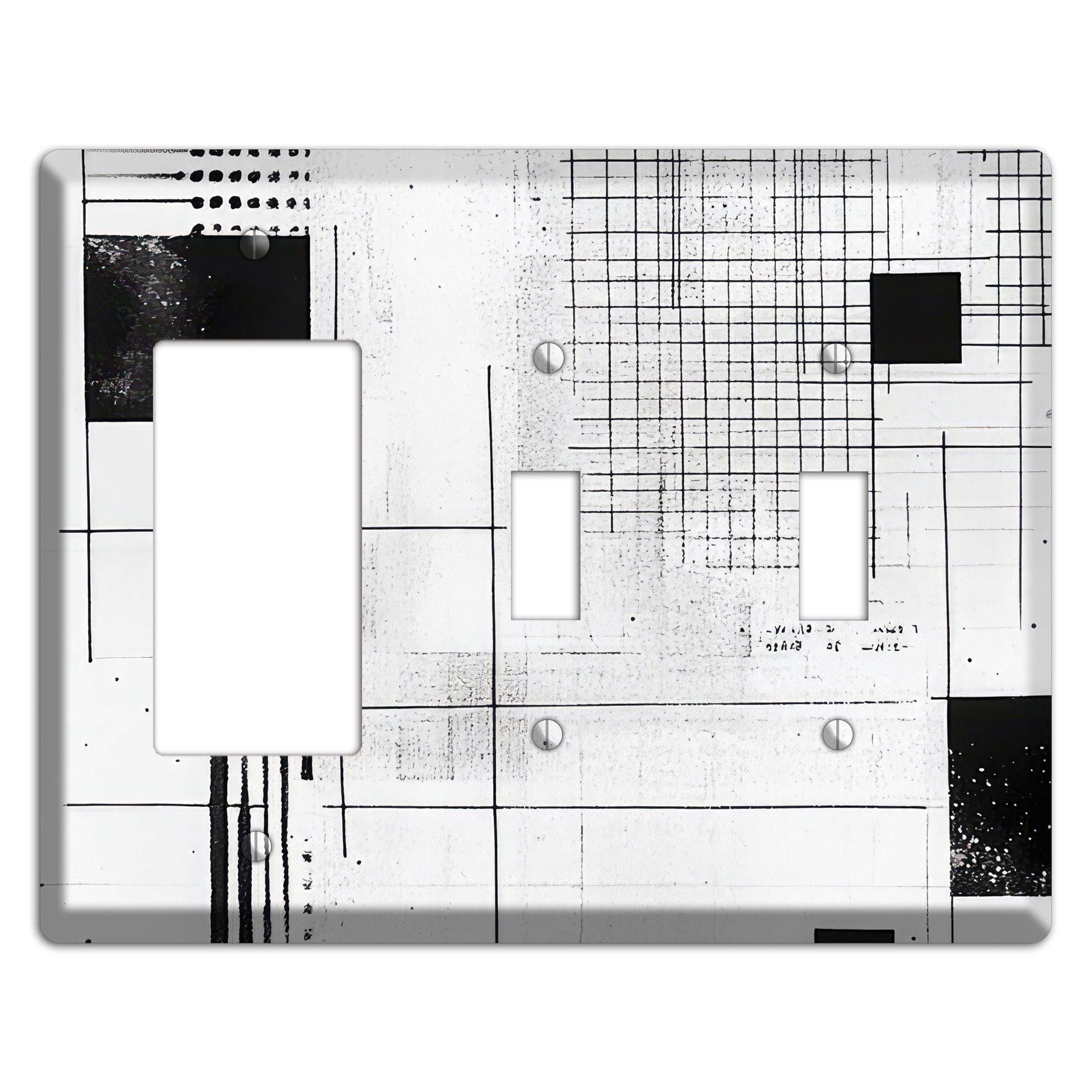 Drafting Table Ghost Rocker / 2 Toggle Wallplate