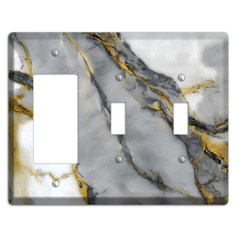 Finlandia Marble Rocker / 2 Toggle Wallplate