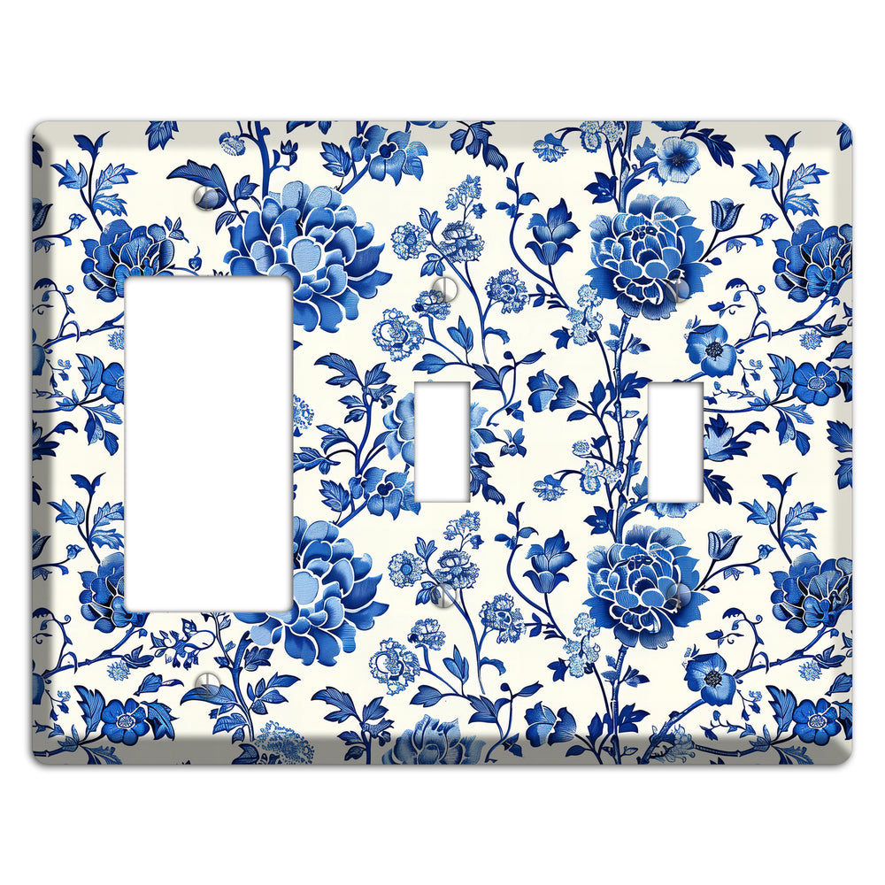 Porcelain Garden Reverie Rocker / 2 Toggle Wallplate