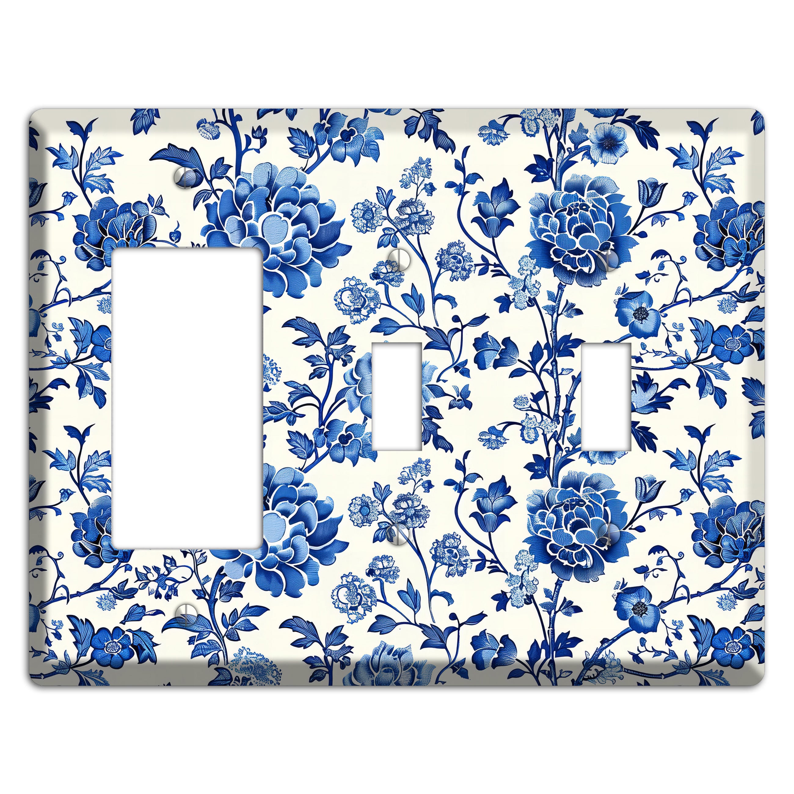 Porcelain Garden Reverie Rocker / 2 Toggle Wallplate