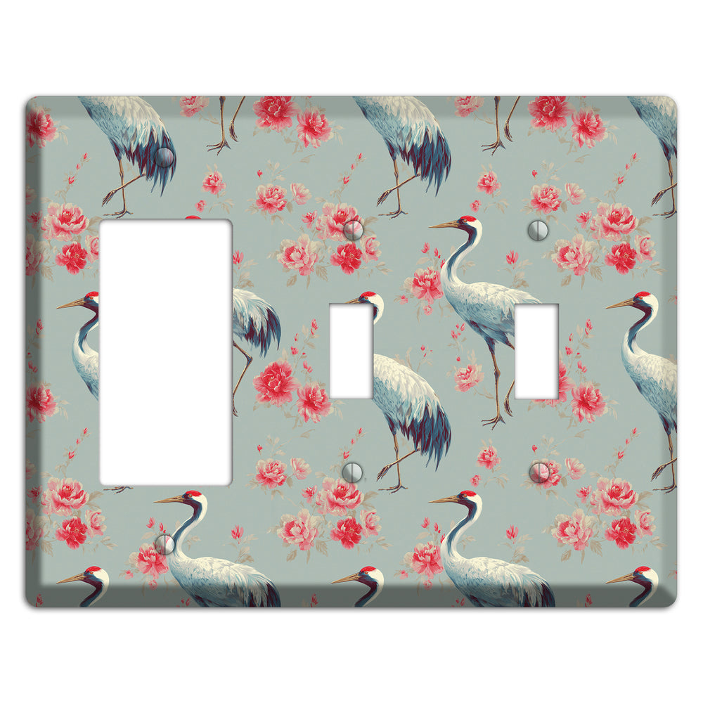 Rose Mist Vigil Rocker / 2 Toggle Wallplate