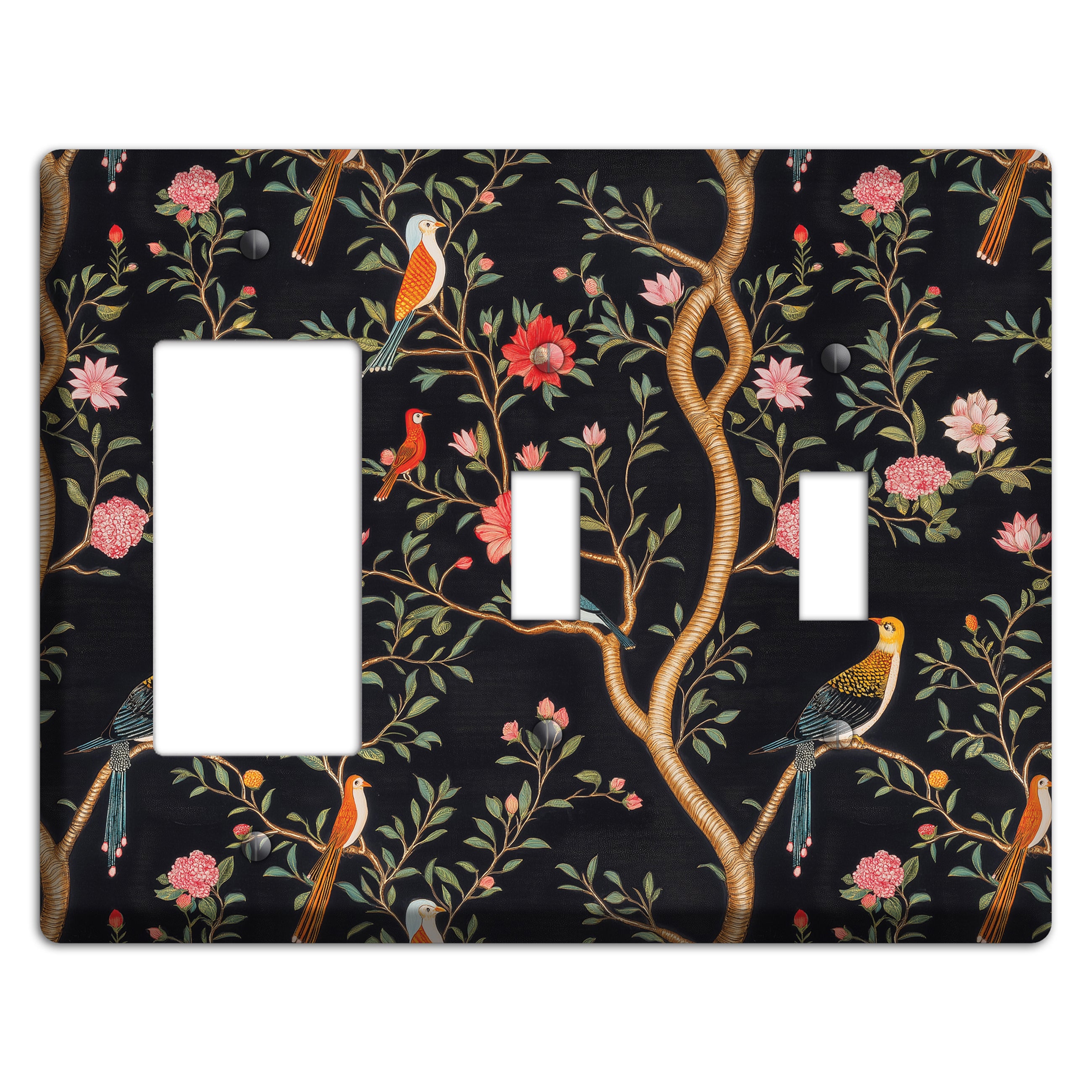 Garden After Dusk Rocker / 2 Toggle Wallplate