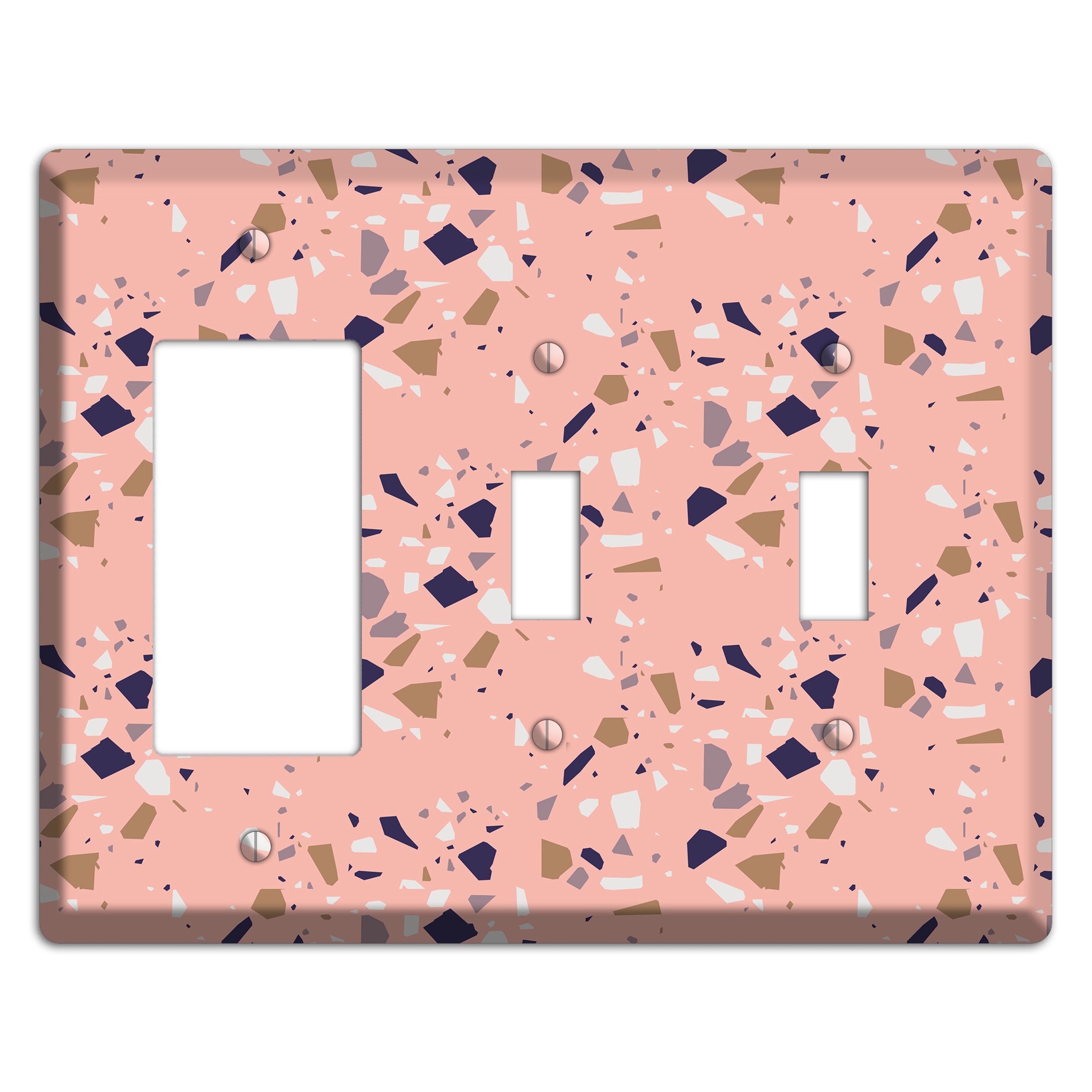 Blush Quarry Rocker / 2 Toggle Wallplate