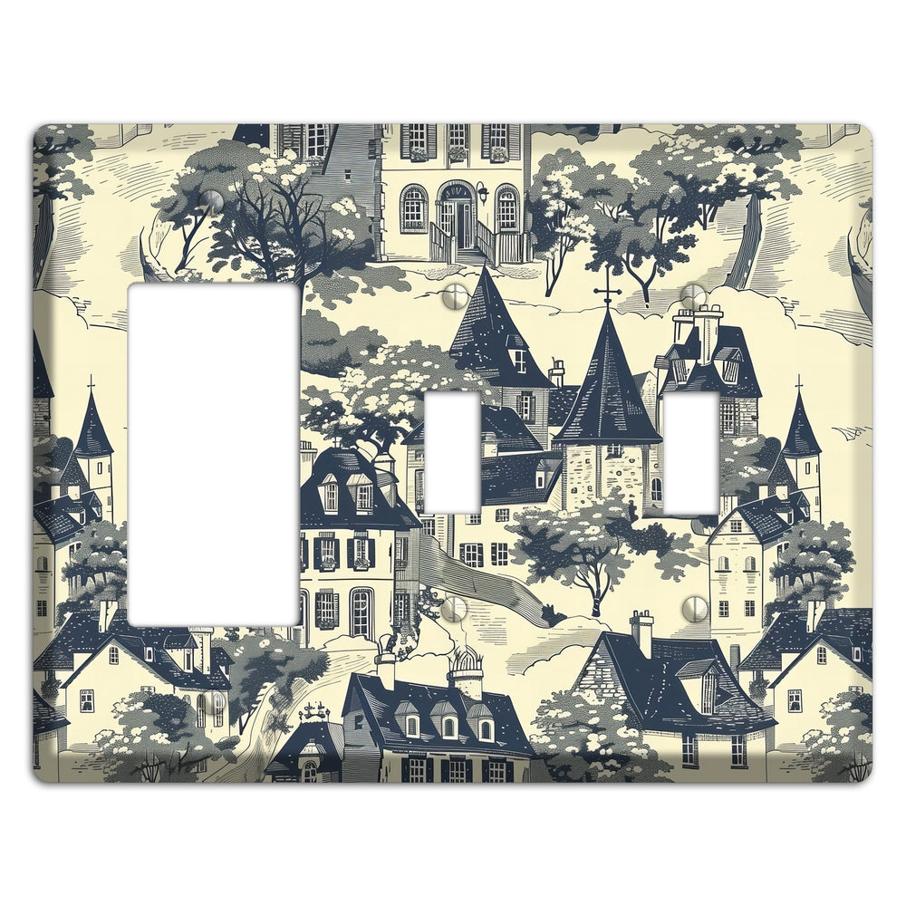 Village on the Hill Rocker / 2 Toggle Wallplate