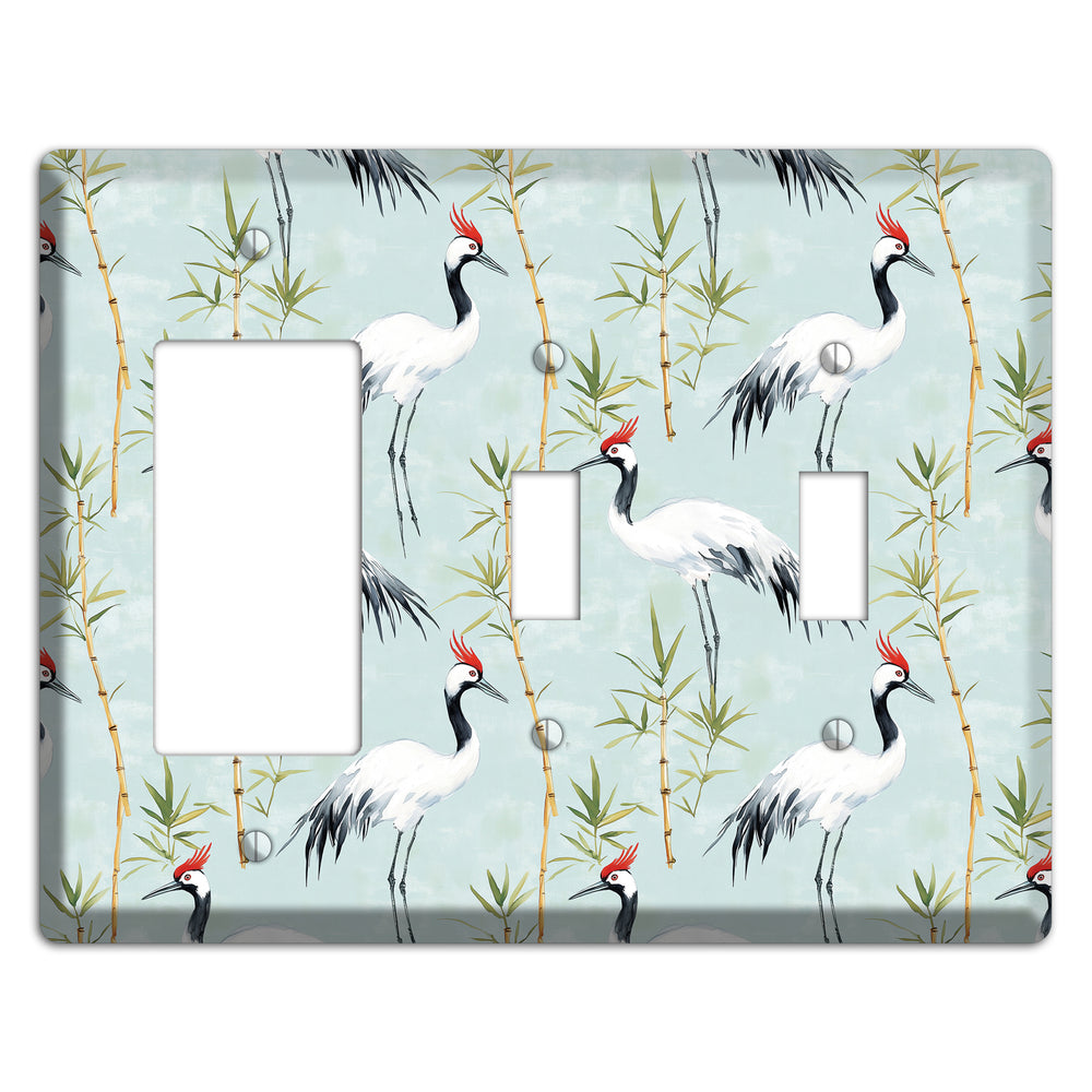 Celadon Bamboo Vigil Rocker / 2 Toggle Wallplate