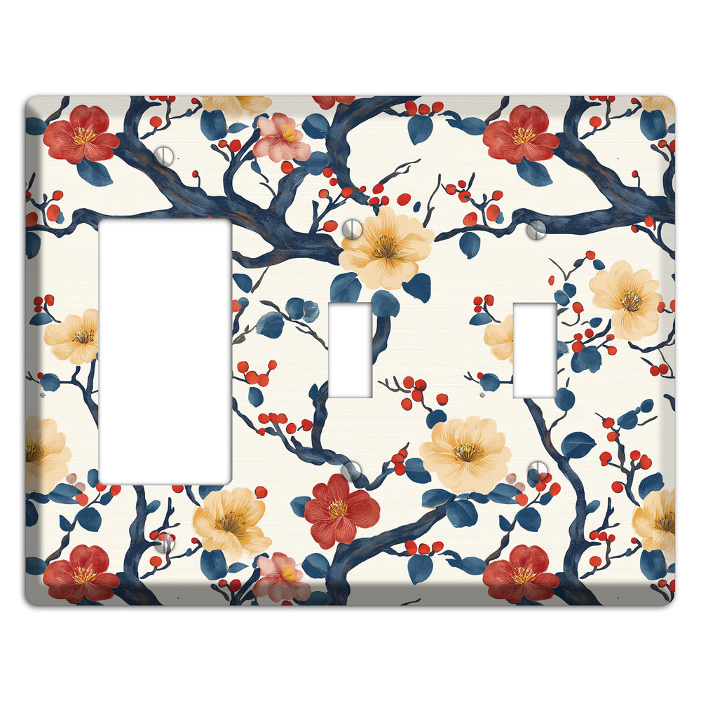 Berry Branch Reverie Rocker / 2 Toggle Wallplate
