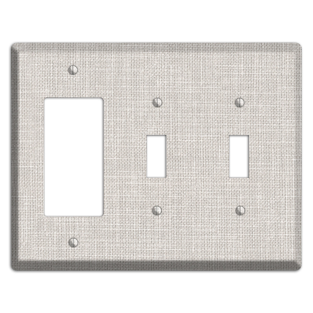 Linen Drift Rocker / 2 Toggle Wallplate