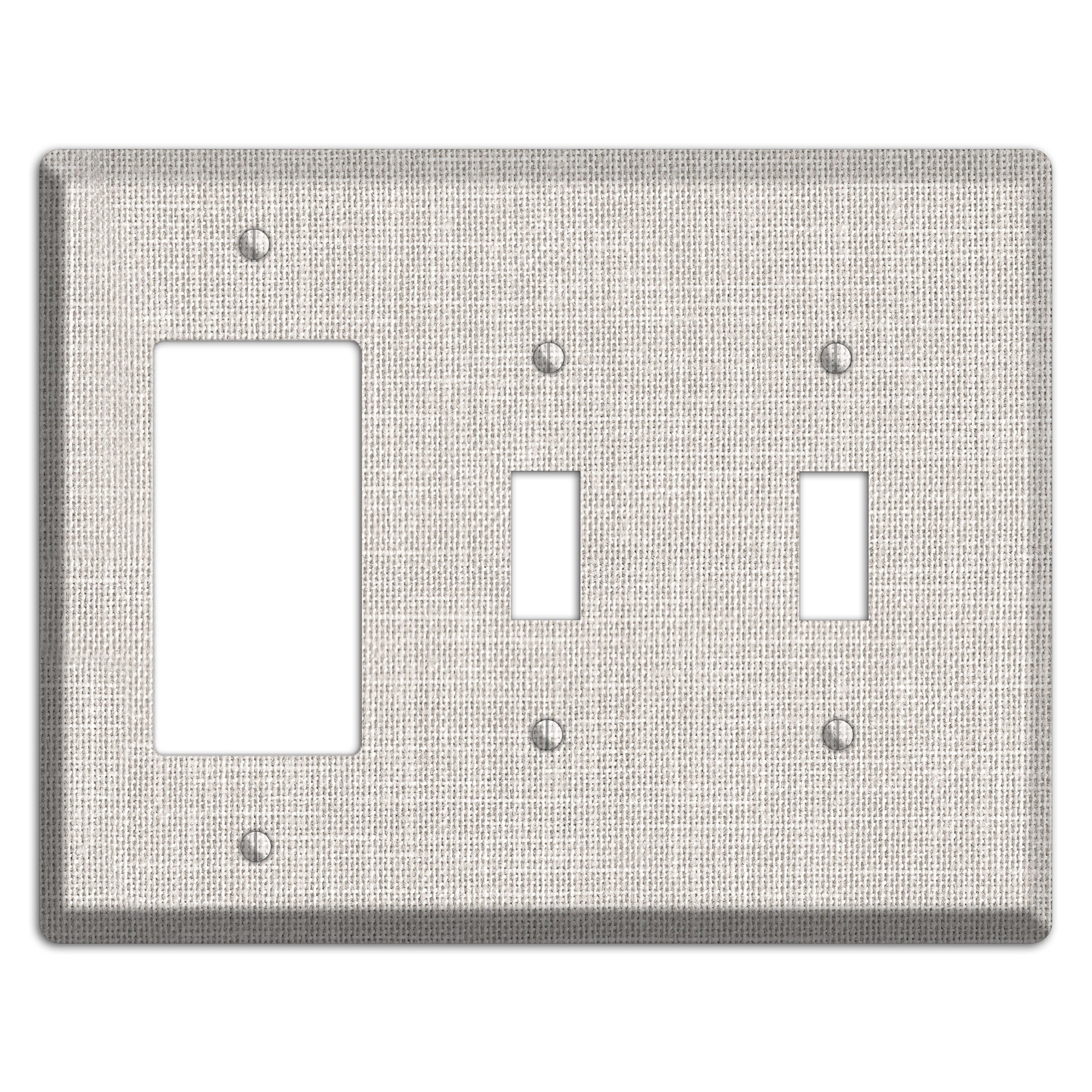 Linen Drift Rocker / 2 Toggle Wallplate