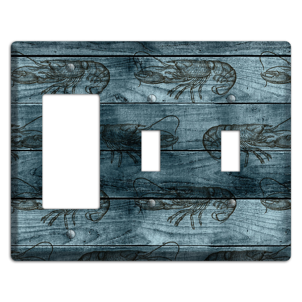 Lobster Ledger Rocker / 2 Toggle Wallplate