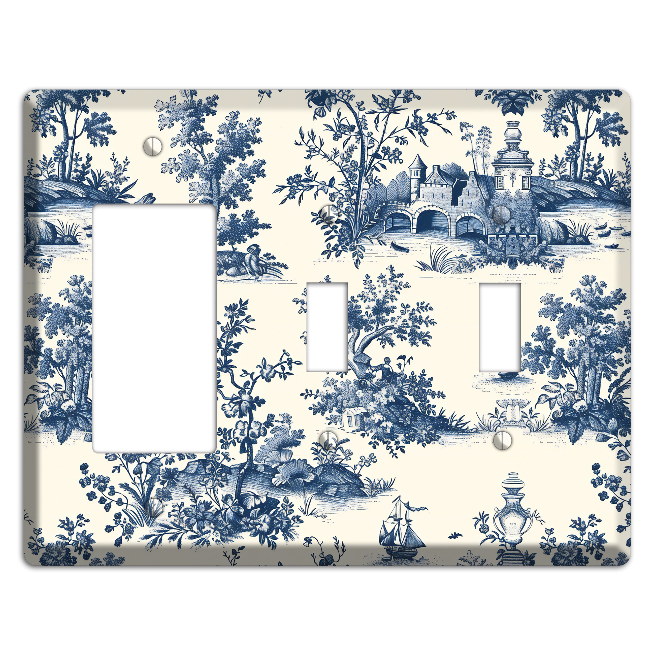 Harbor & Hedgerow Rocker / 2 Toggle Wallplate