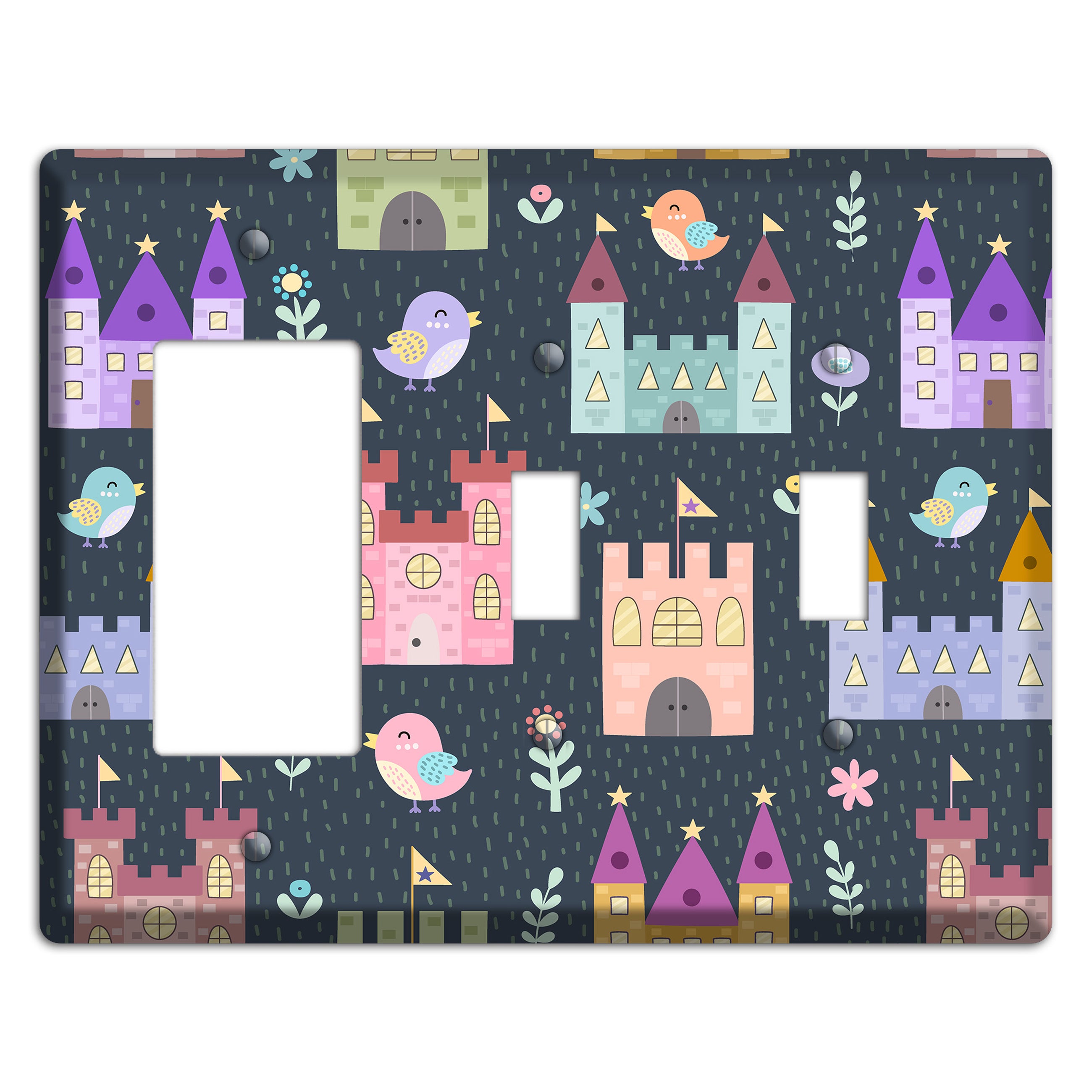 Castle Garden Rocker / 2 Toggle Wallplate