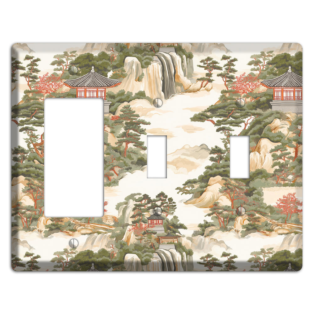 Mountain Pavilion Mist Rocker / 2 Toggle Wallplate