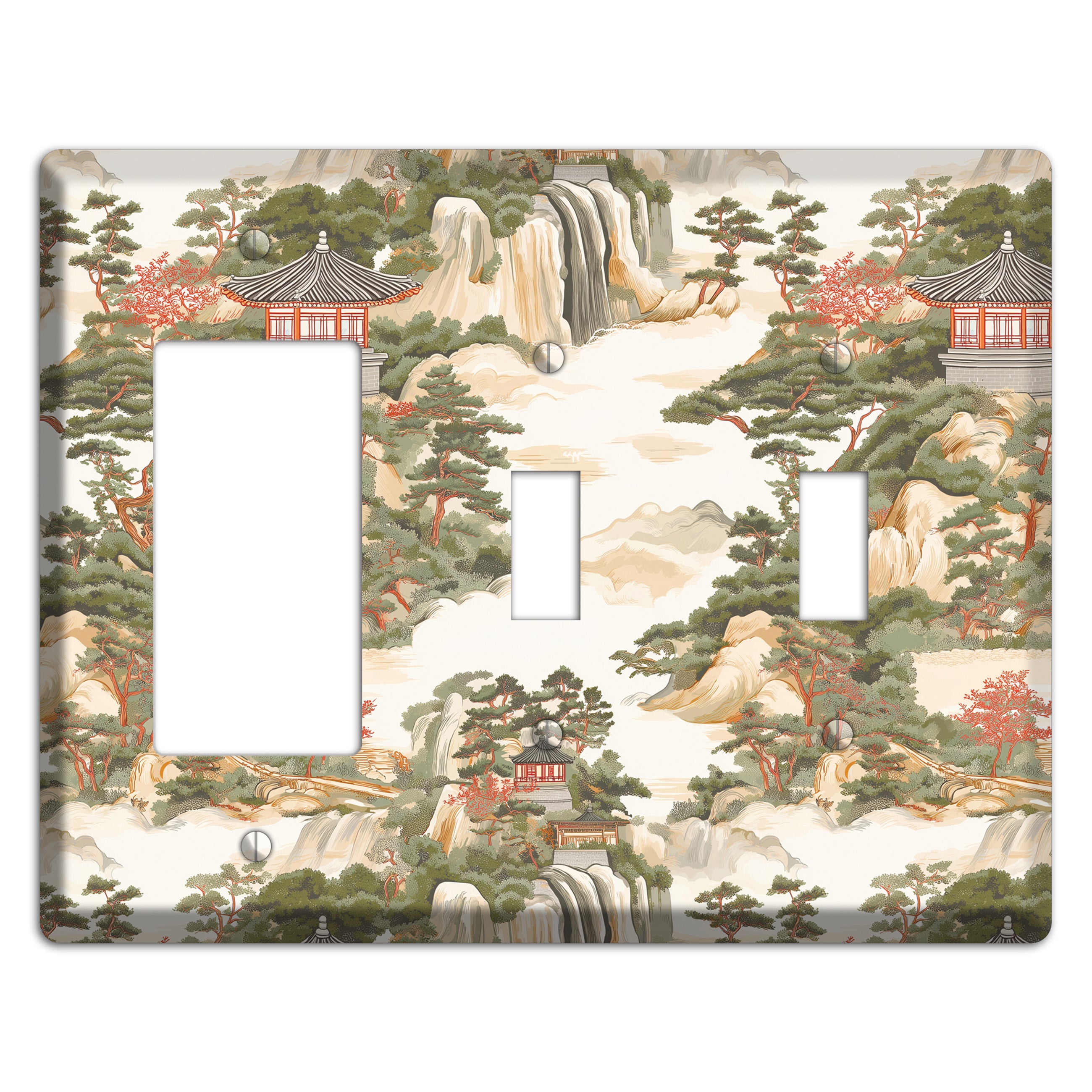 Mountain Pavilion Mist Rocker / 2 Toggle Wallplate