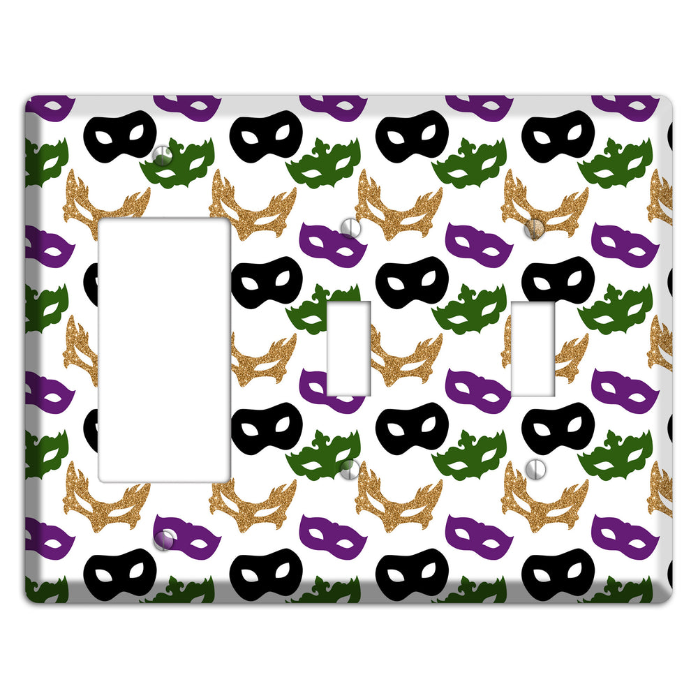 Masquerade Mosaic Rocker / 2 Toggle Wallplate