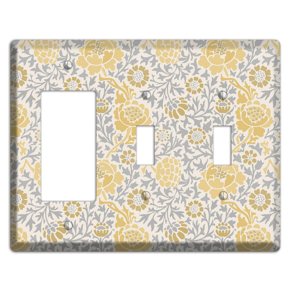 Dandelion Charm Rocker / 2 Toggle Wallplate