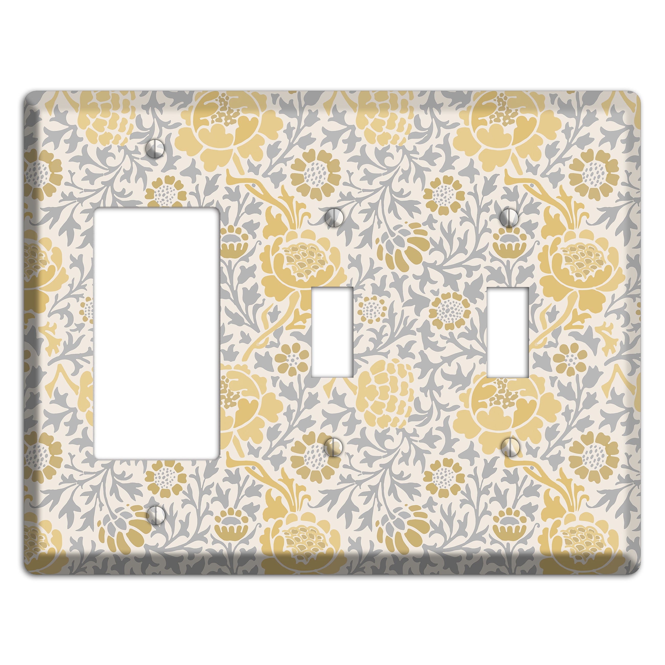 Dandelion Charm Rocker / 2 Toggle Wallplate