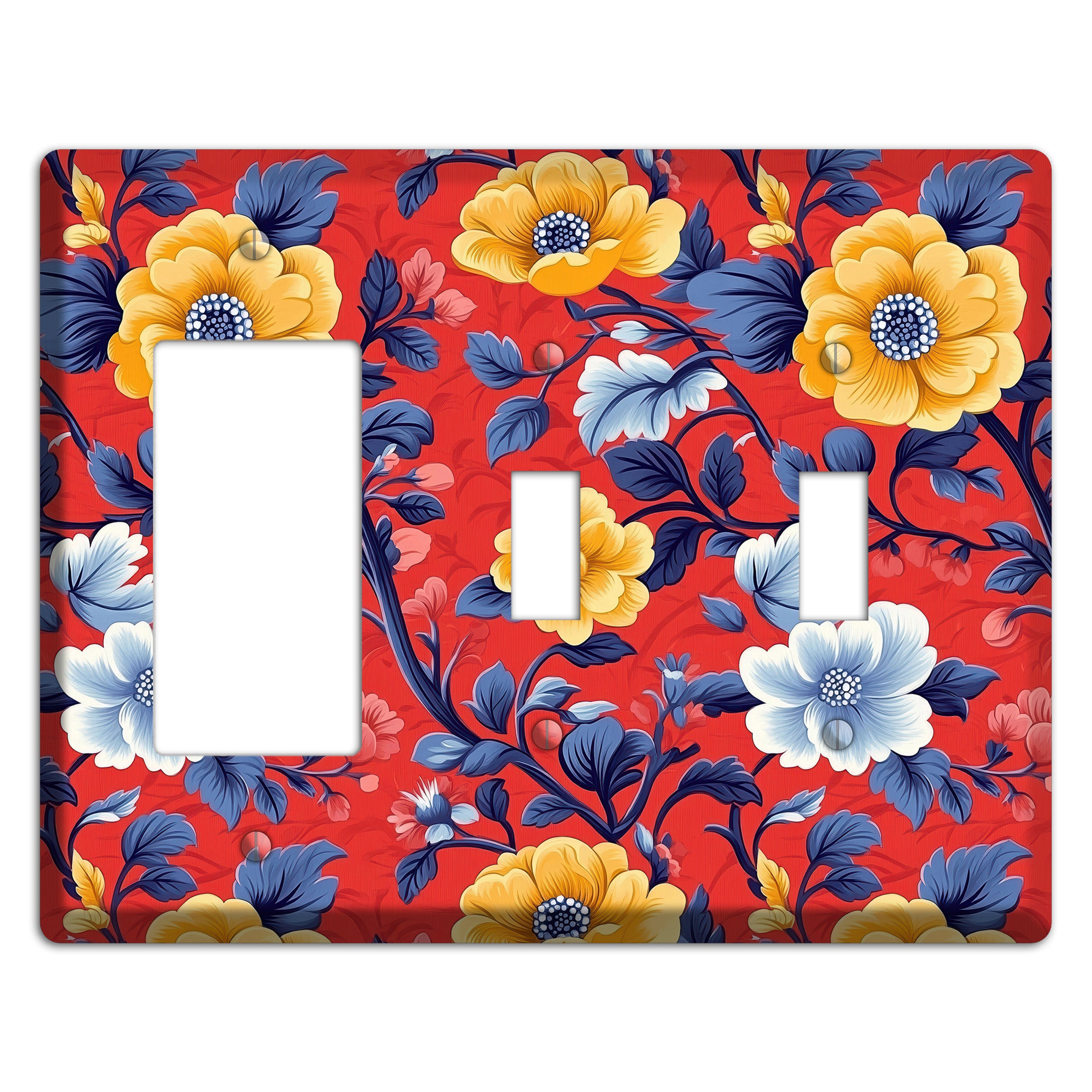 Scarlet Garden Reverie Rocker / 2 Toggle Wallplate