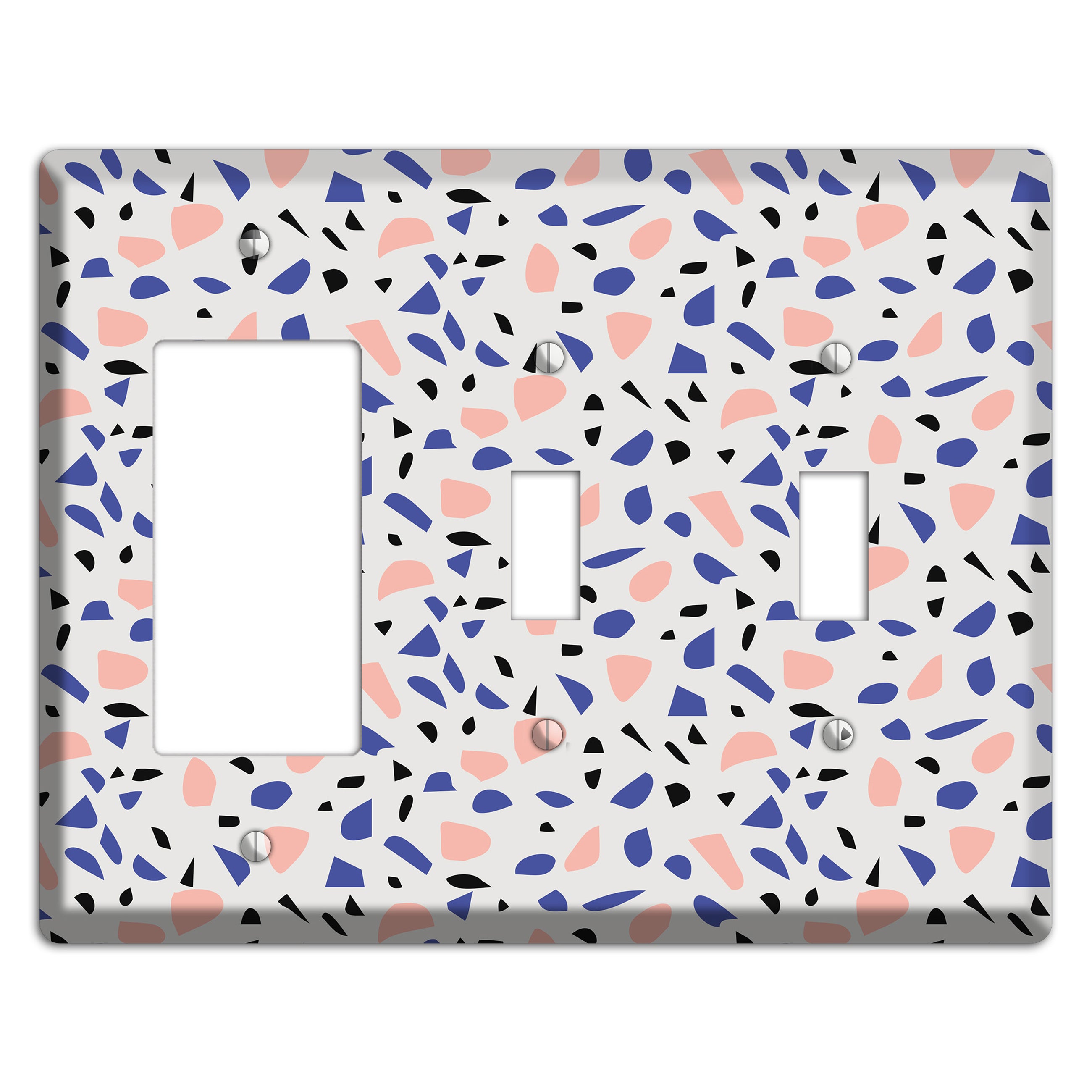 Berry Sprinkle Rocker / 2 Toggle Wallplate