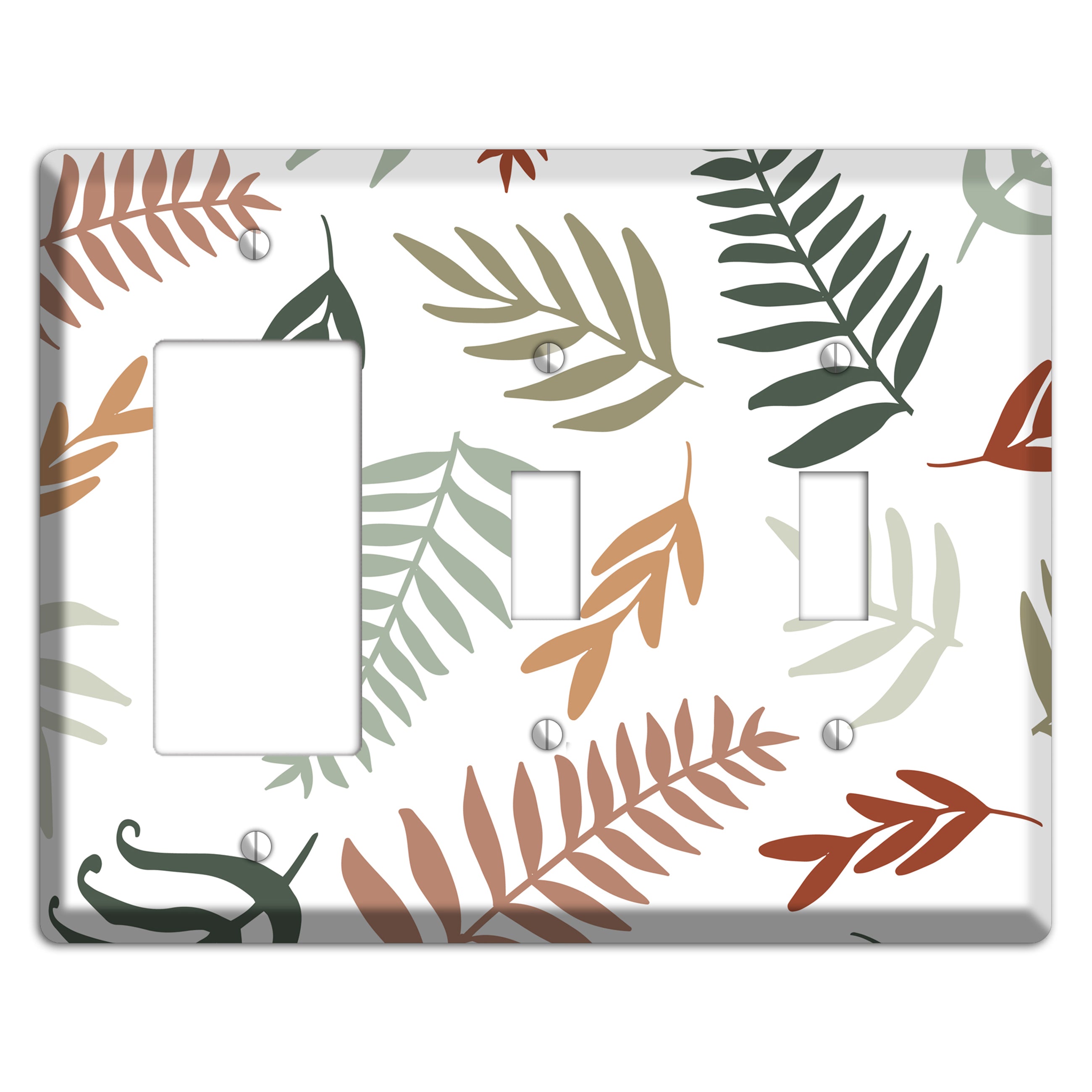 Foliage Adrift Rocker / 2 Toggle Wallplate