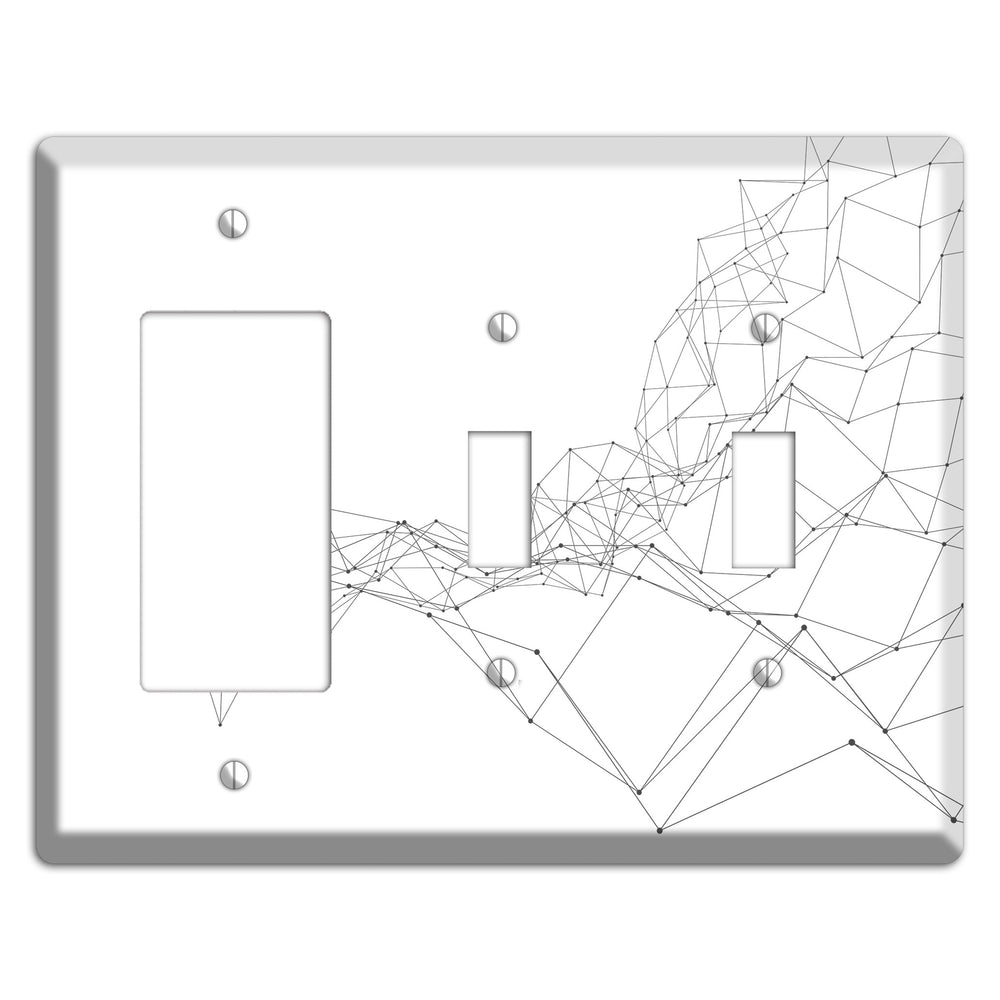 Emergent Mesh Theory Rocker / 2 Toggle Wallplate