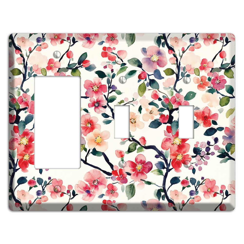 Blossom & Bough Rocker / 2 Toggle Wallplate