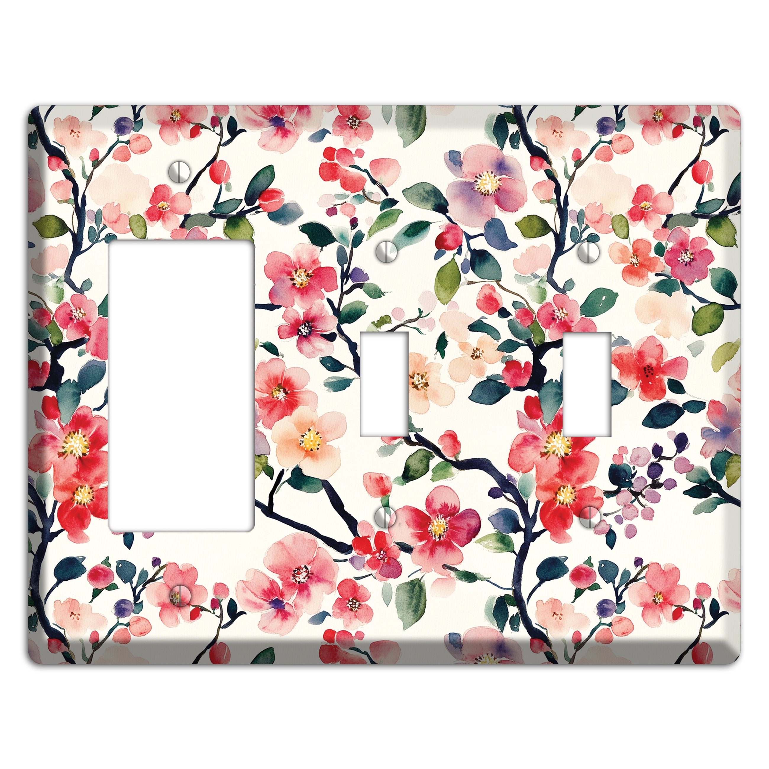 Blossom & Bough Rocker / 2 Toggle Wallplate