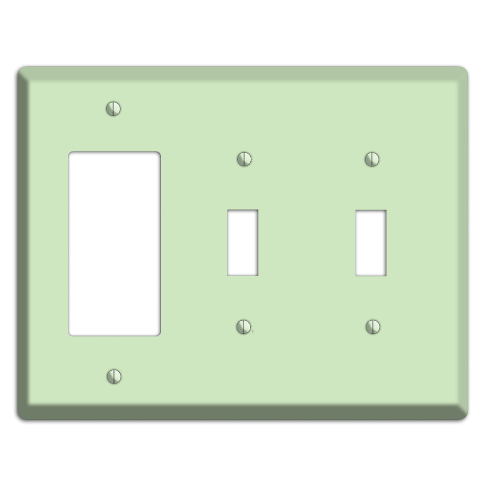 Baxter Mint Rocker / 2 Toggle Wallplate
