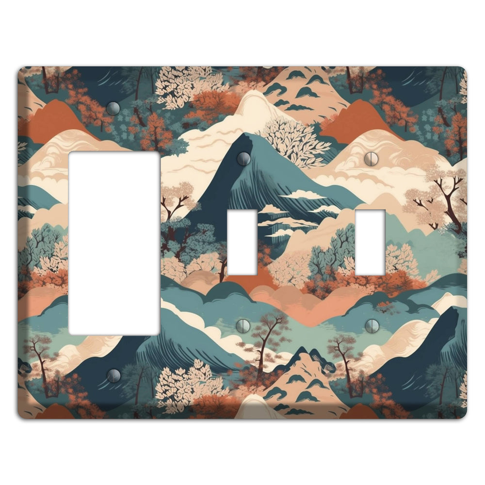 Mountain Reverie Rocker / 2 Toggle Wallplate