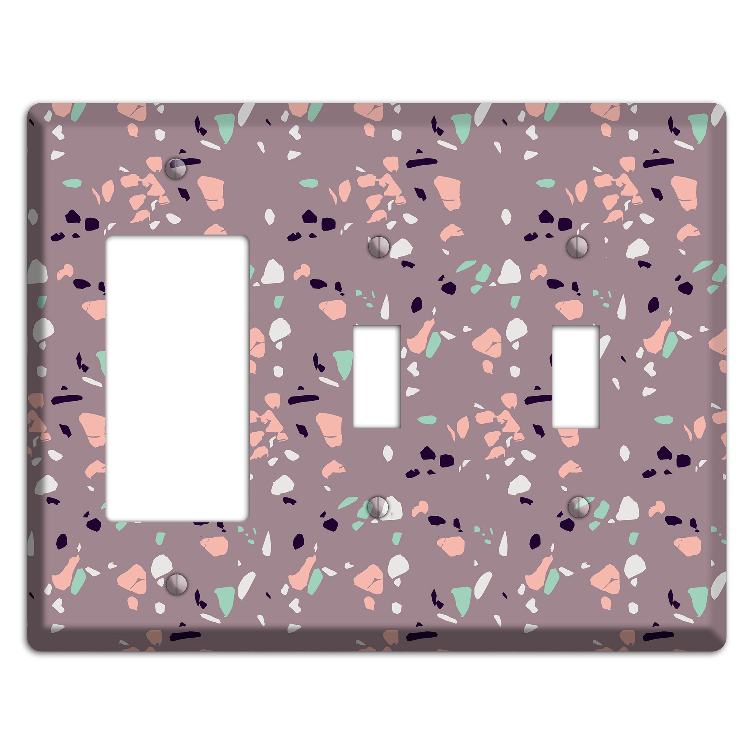 Orchid Dust Rocker / 2 Toggle Wallplate