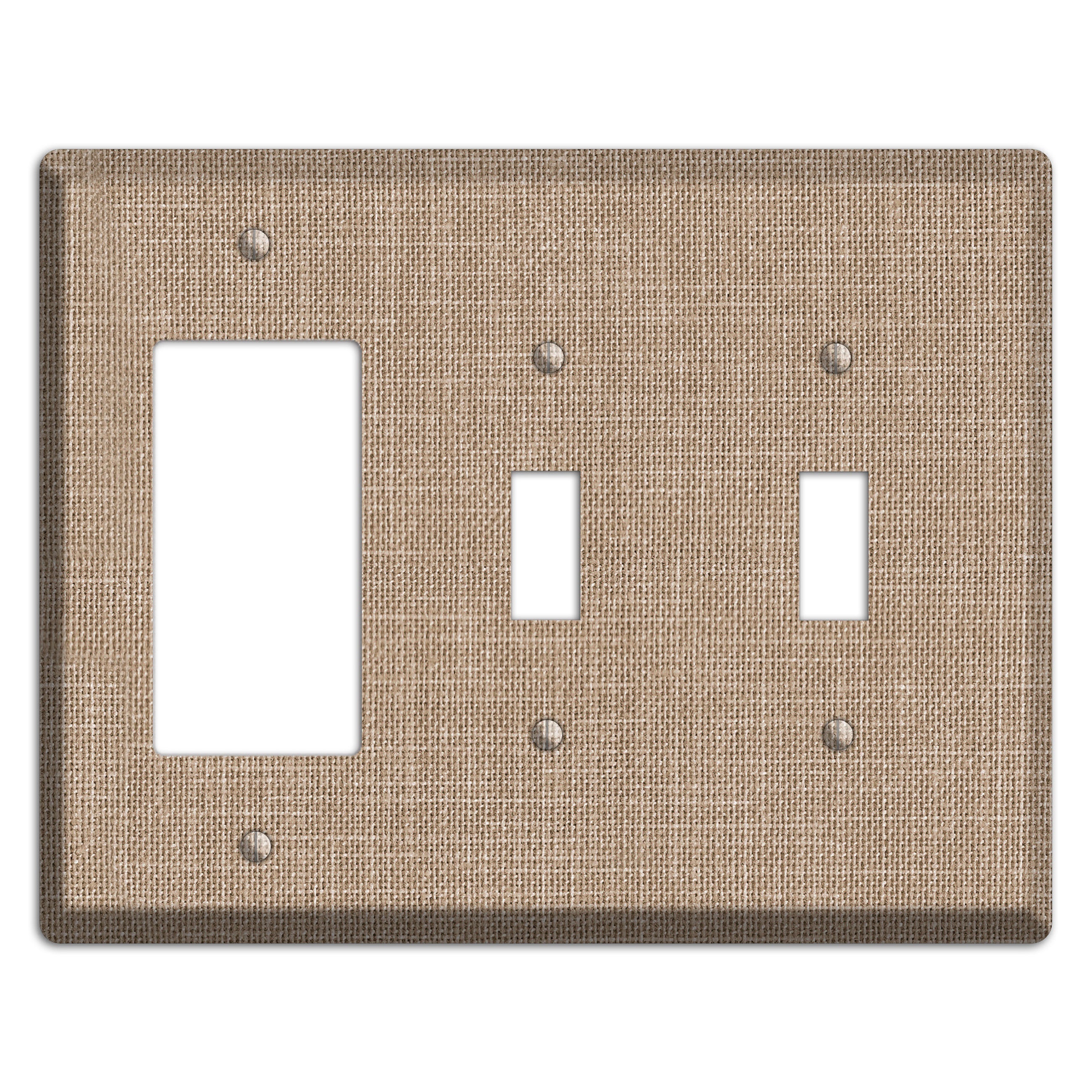 Linen Shore Rocker / 2 Toggle Wallplate
