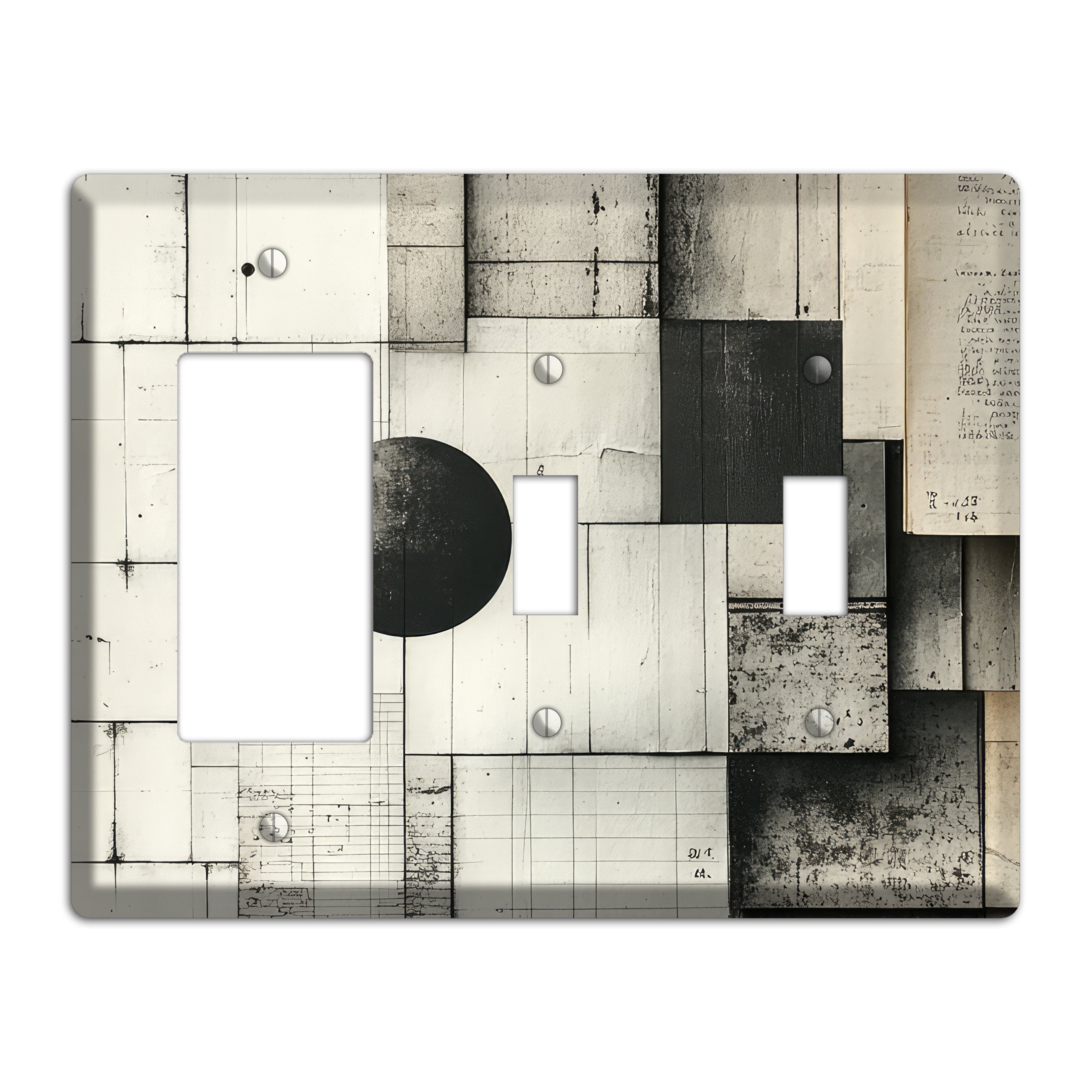 Ledger & Void Rocker / 2 Toggle Wallplate