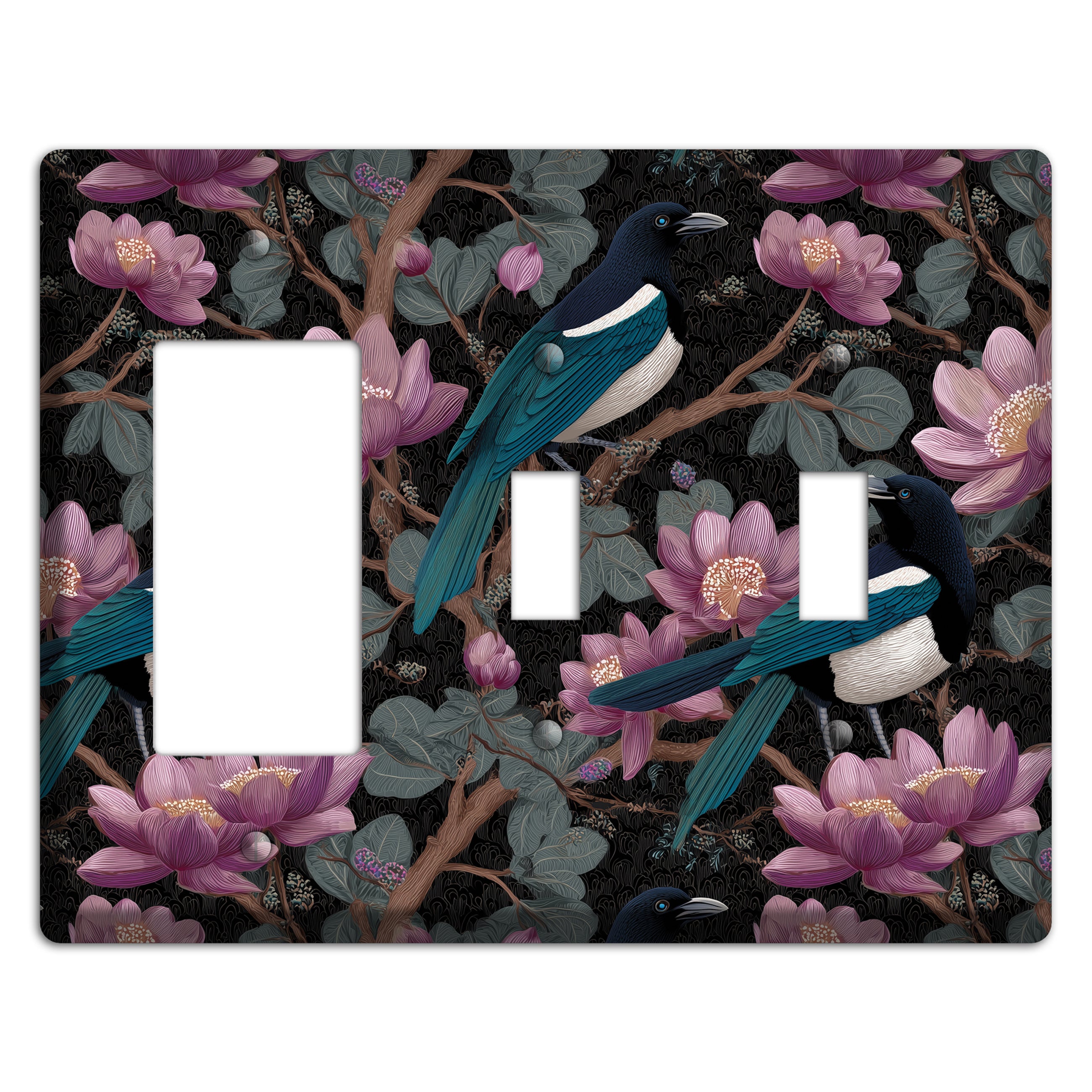 Magpie Moon Garden Rocker / 2 Toggle Wallplate