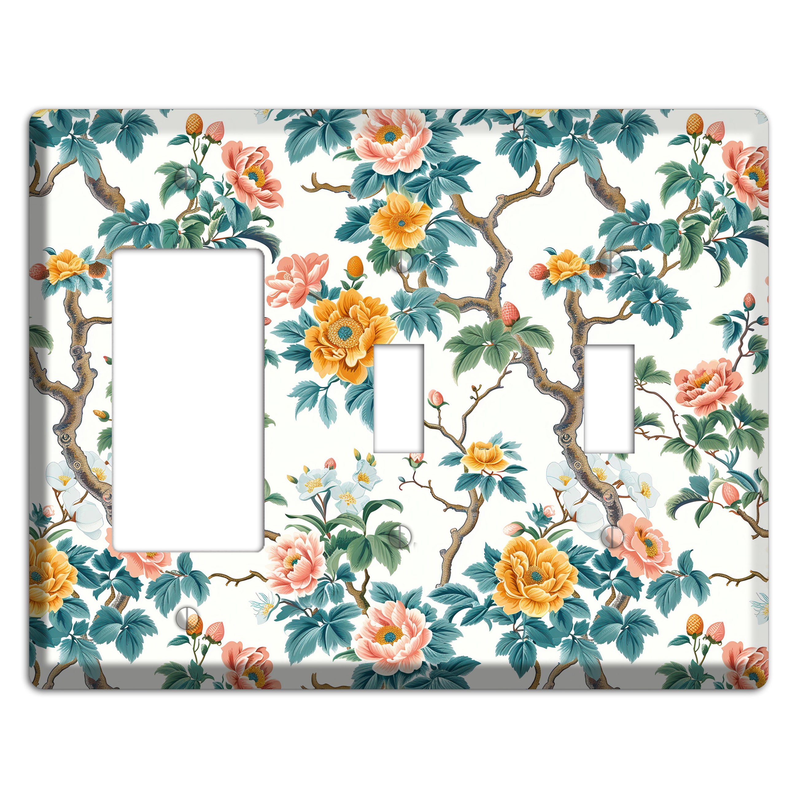 Blossom & Bough Rocker / 2 Toggle Wallplate
