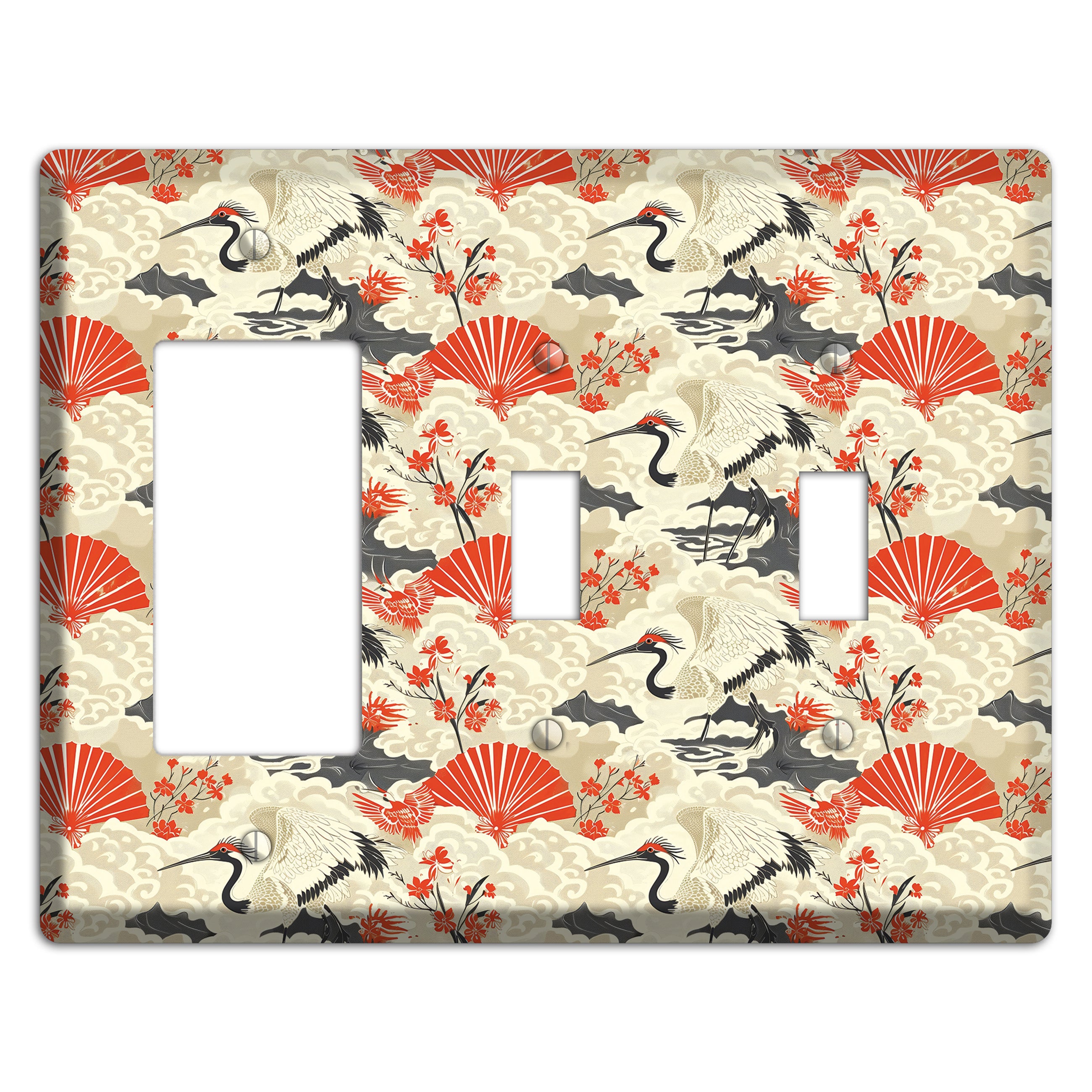 Vermillion Mist Reverie Rocker / 2 Toggle Wallplate