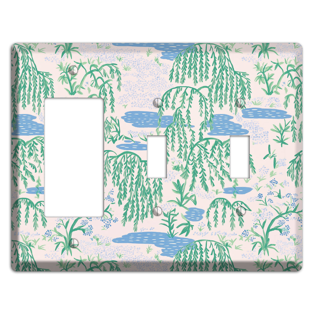 Willow & Still Water Rocker / 2 Toggle Wallplate