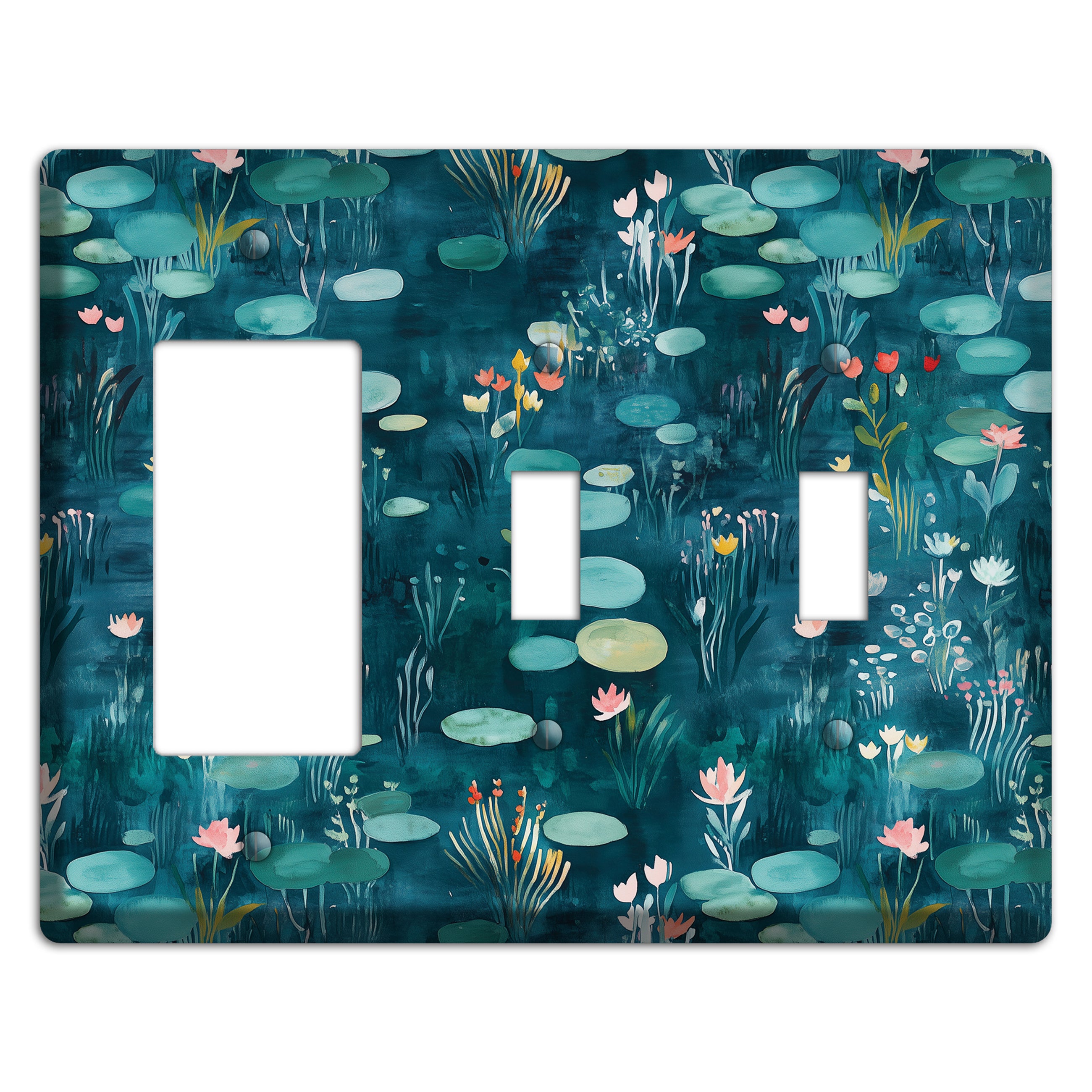 Lily Pond Reverie Rocker / 2 Toggle Wallplate