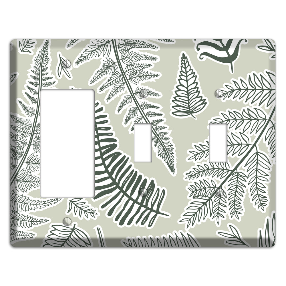 Forest Floor Scatter Rocker / 2 Toggle Wallplate