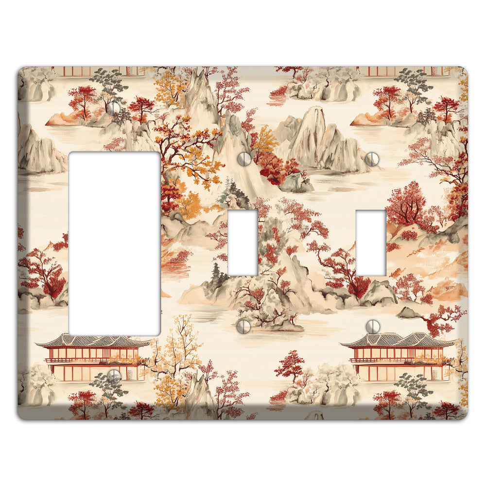Mountain Autumn Reverie Rocker / 2 Toggle Wallplate
