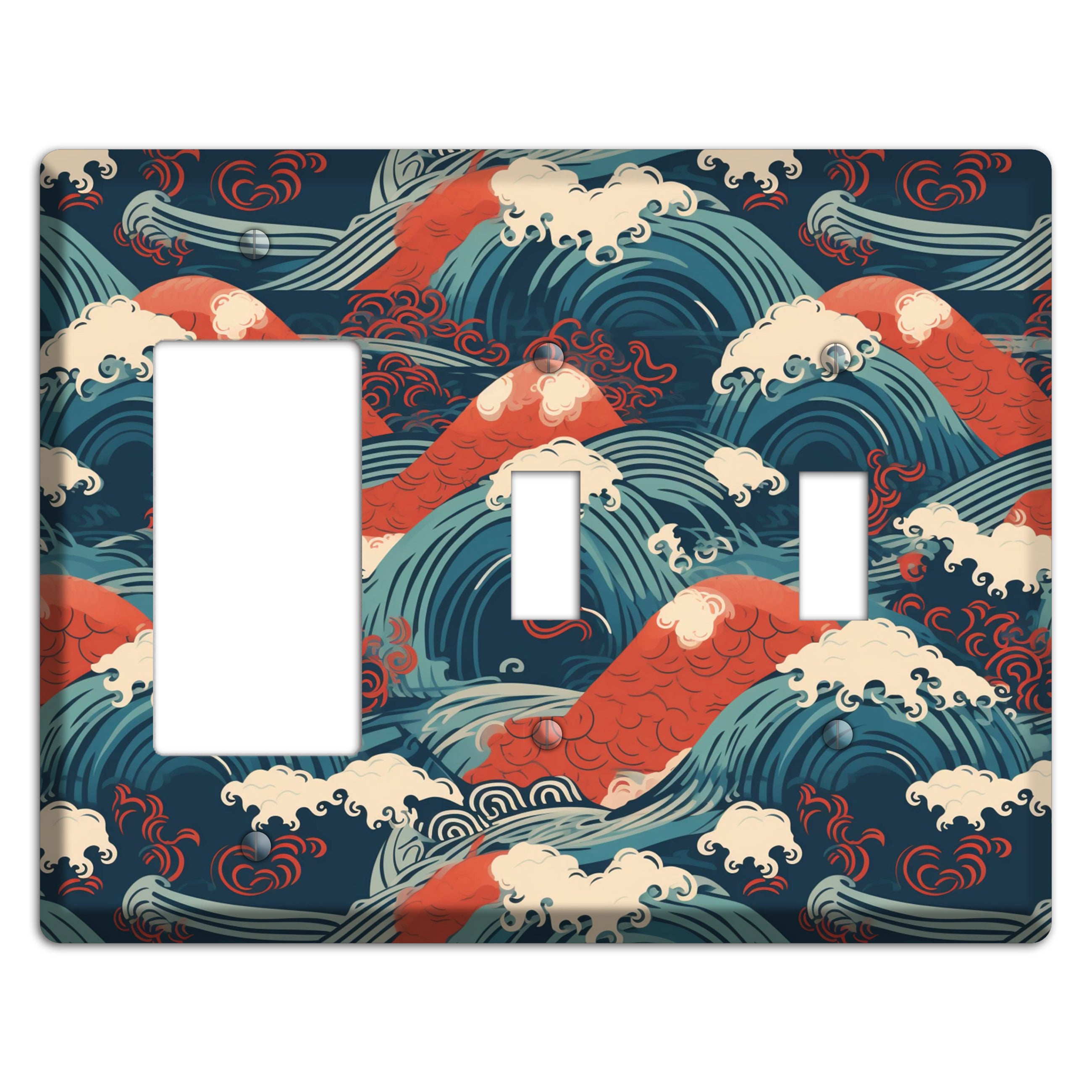 Koi & Tempest Rocker / 2 Toggle Wallplate