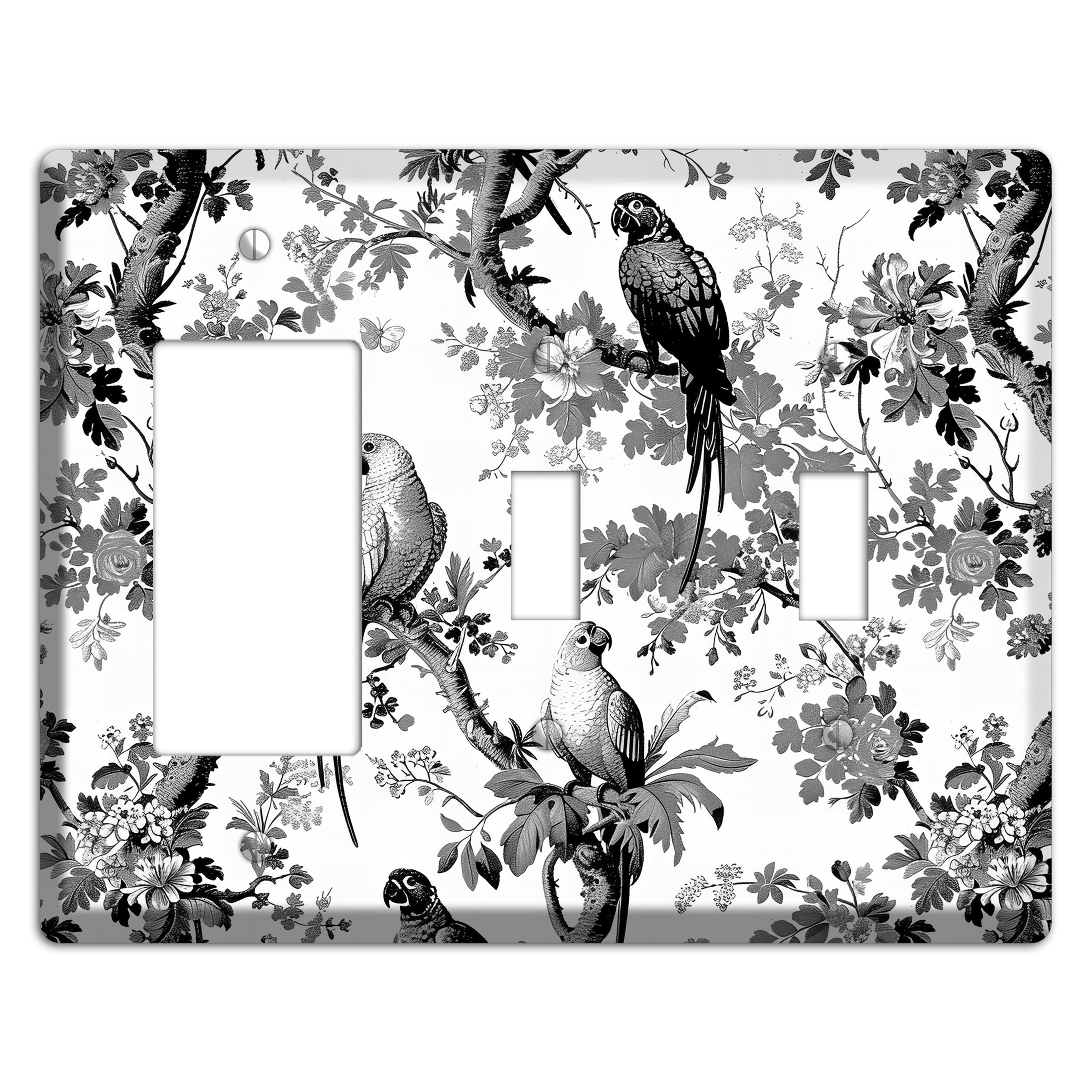 Parlor of Parrots Rocker / 2 Toggle Wallplate