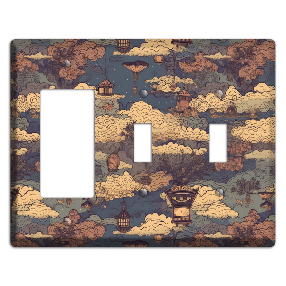 Lantern Sky Realm Rocker / 2 Toggle Wallplate
